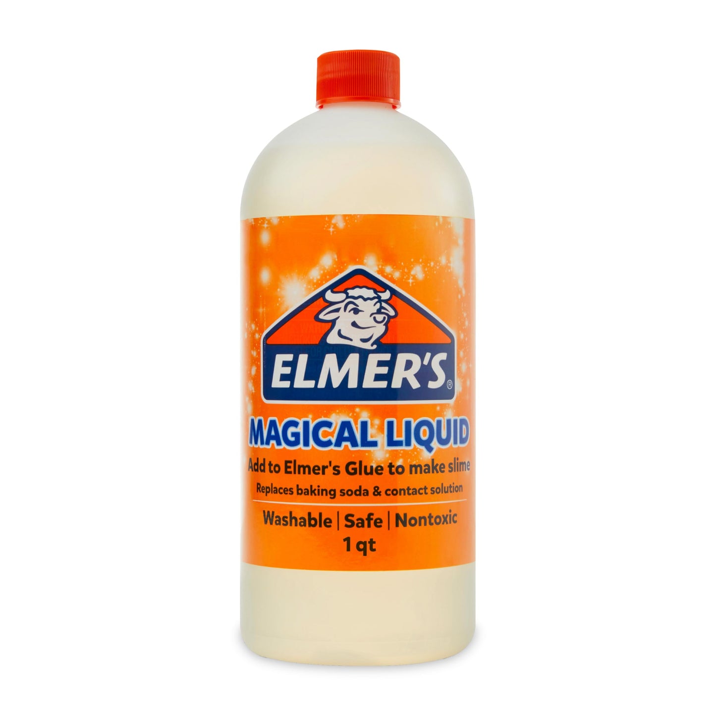 Elmer's Magical Liquid Slime Activator Solution Updated Formula for Double Slime Output Safe and Washable 1 Quart