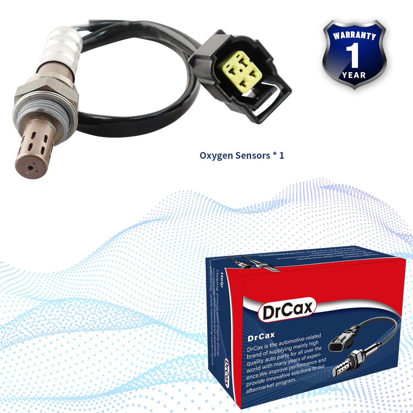 DrCax 234-4274 234-4587 Oxygen O2 Sensor Upstream or Downstream Heated Air Fuel Ratio Compatible with Chrysler Dodge Jeep Mercedes-Benz Mitsubishi Volkswagen Replace 56028994AA