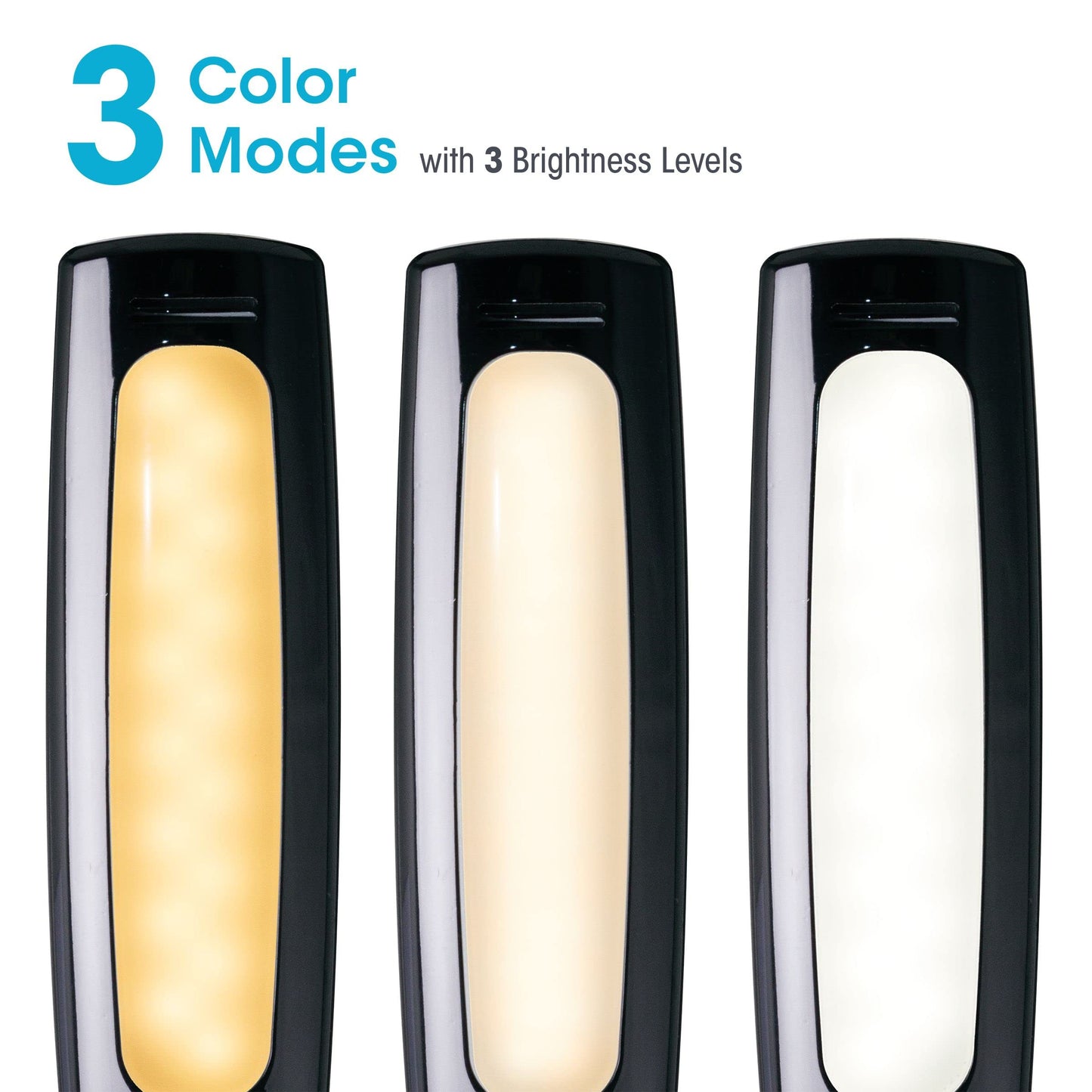 OttLite Swerve LED Desk Lamp with 3 Color Modes