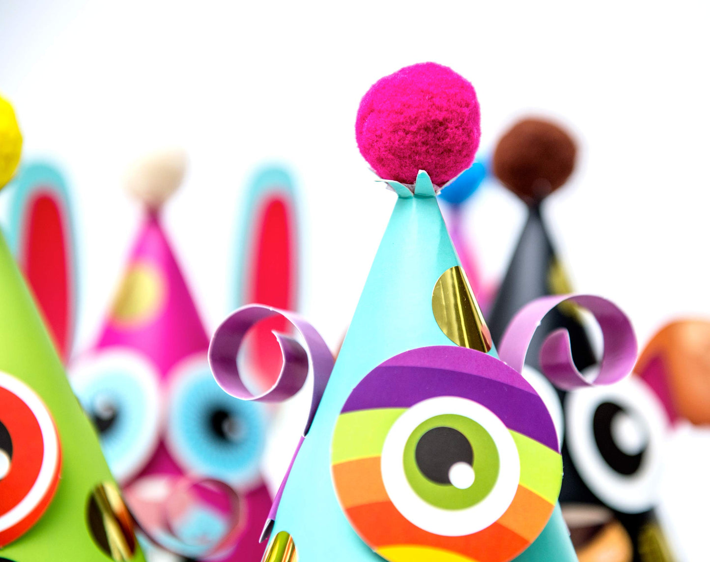 24 Pcs Party Hats Birthday Activity Kit with Stickers. Kids Fun Arts & Crafts, Party Favor, Game Supplies, Christmas Decors