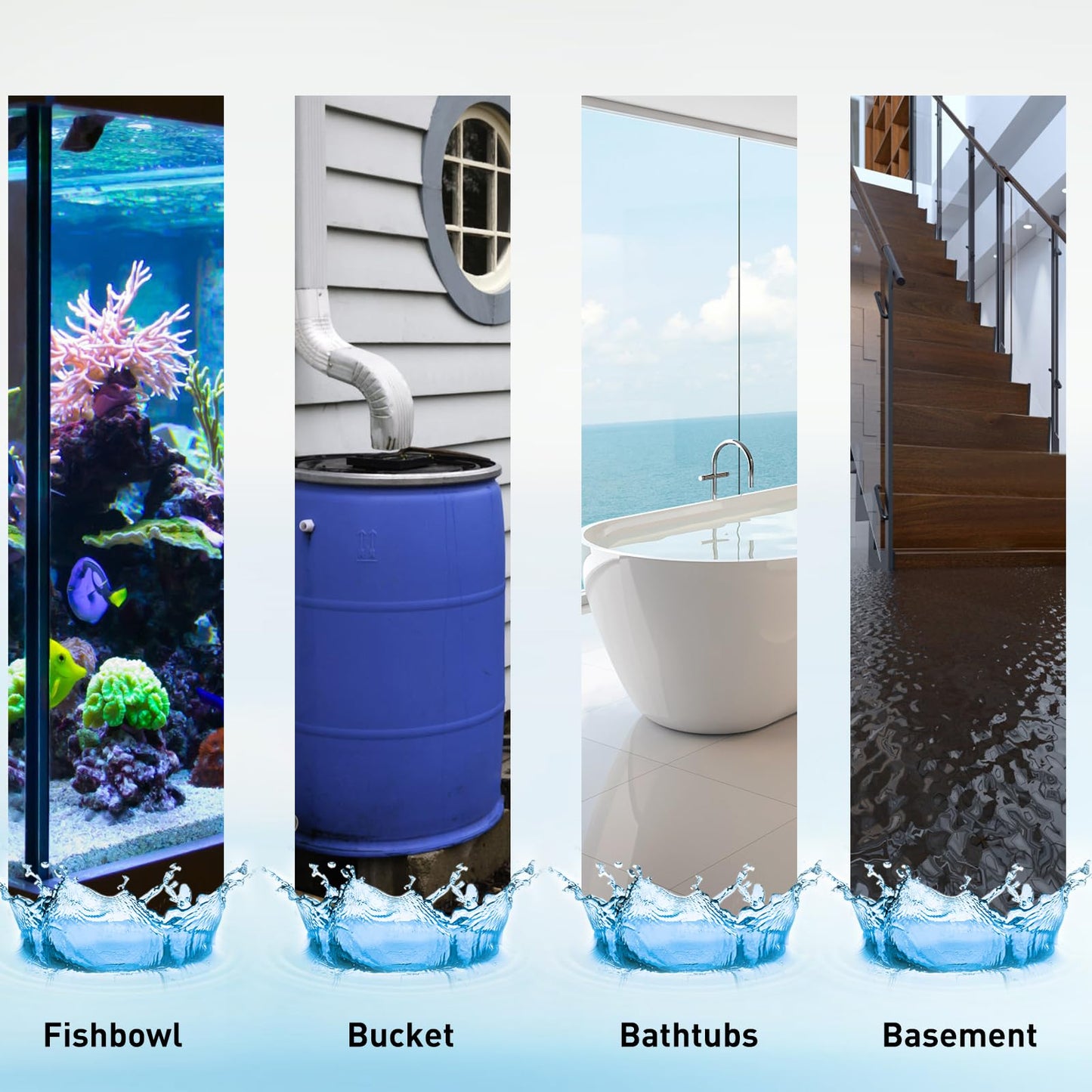 Uniqwamo Cordless Submersible Water Pump Compatible for Dewalt 20V Max Battery,400GPH Portable Transfer Water Pump for Camping Tub Garden RV Pond Draining Job Sites (No Battery)