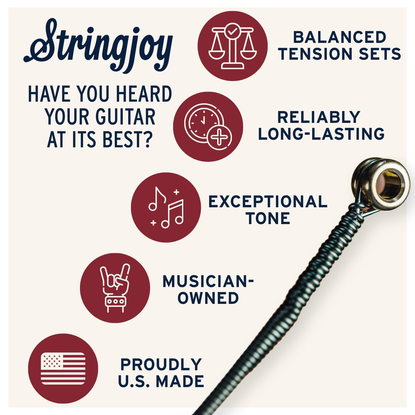 Stringjoy Balanced Super Light Gauge Signatures Nickel Electric Guitar Strings 9-42, BAL9, Exceptional Playability and Tone, Electric 6 String Set, 2-Pack