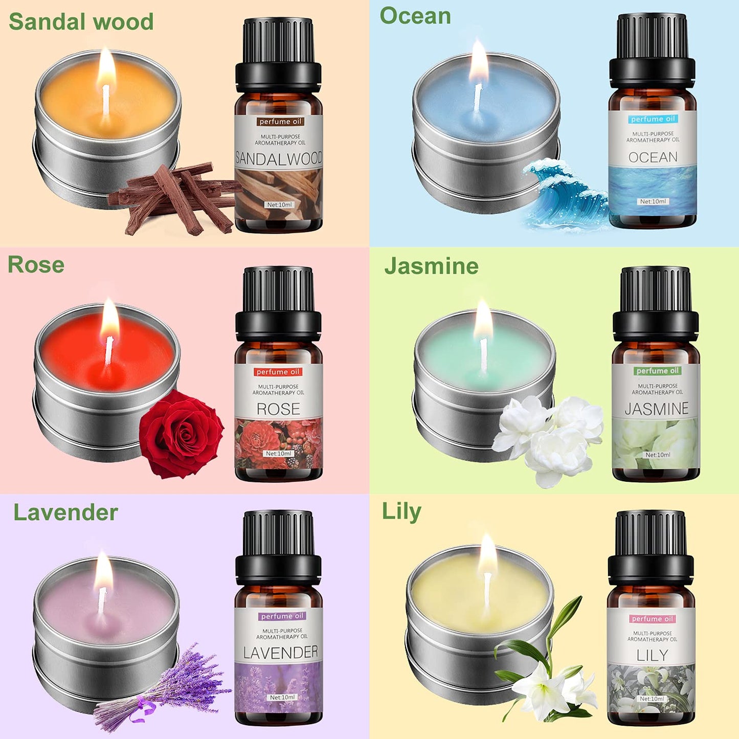 Complete Candle Making Kit,Candle Making Supplies,DIY Arts and Crafts Kits for Adults,Beginners Including Wax, Wicks, 6 Kinds of Scents,Dyes,Melting Pot,Candle tins