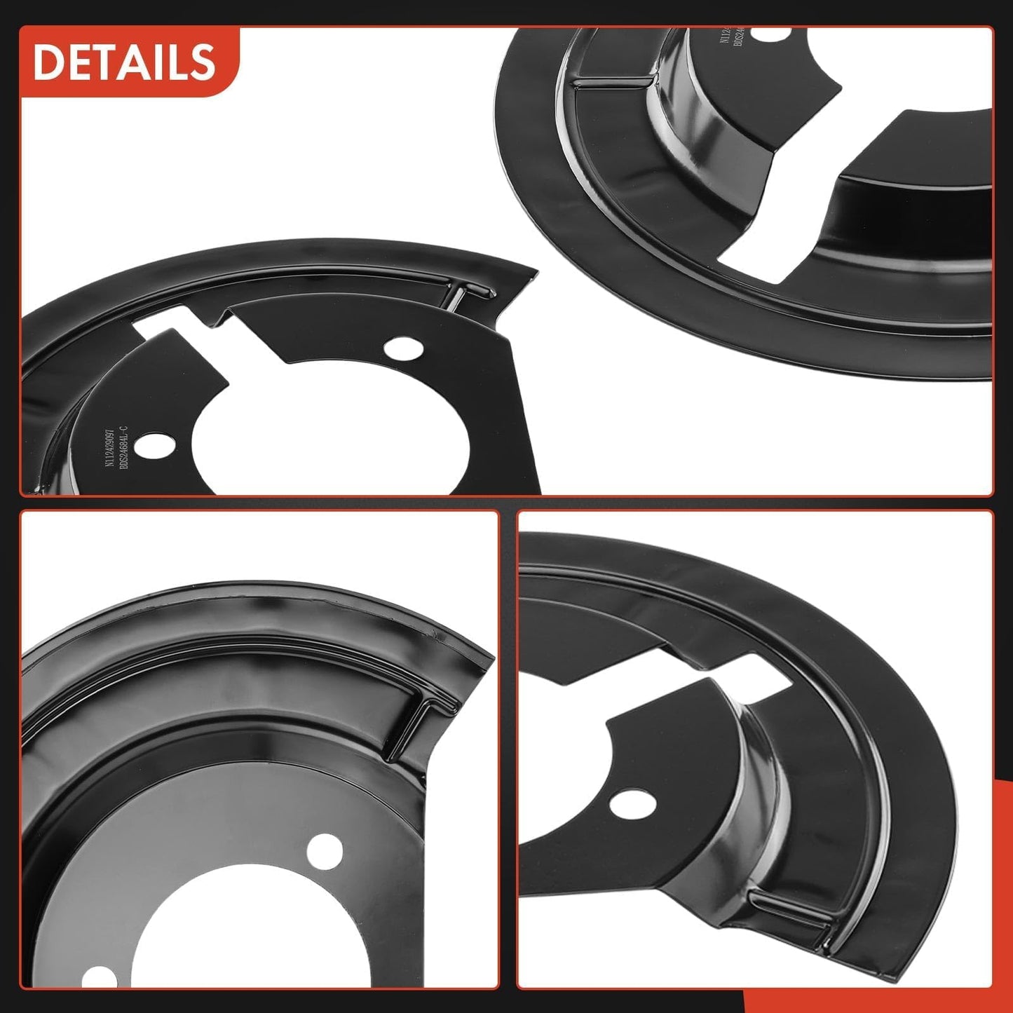 A-Premium Front Driver and Passenger Brake Dust Shield Compatible with Dodge and Ram Models - Ram 1500 2002-2010, 1500 2011-2018, 1500 Classic 2019, 2-PC Set 2