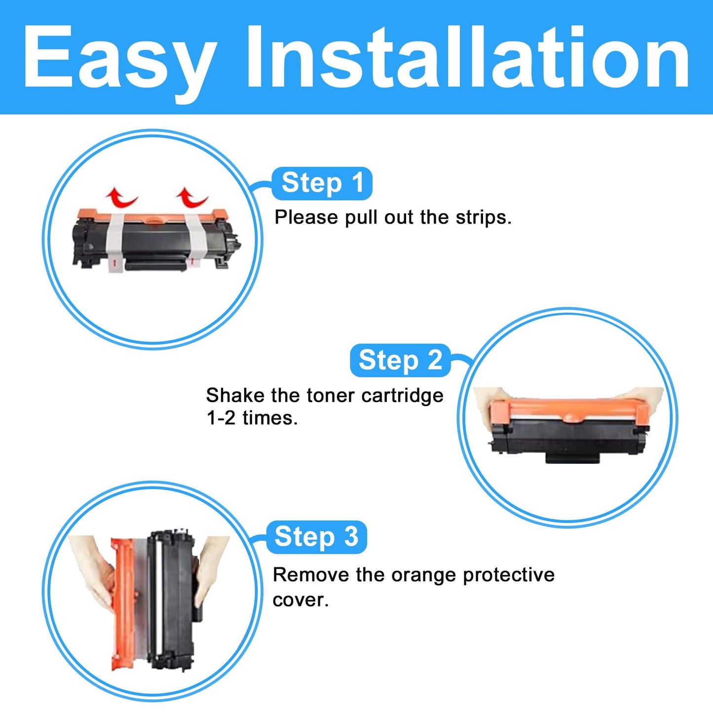 (with Chip) LCL Compatible Toner Cartridge Replacement for Brother TN760 TN-760 TN730 TN-730 3000 Pages (2-Pack,Black) for HL-L2350DW HL-L2390DW HL-L2395DW HL-L2370DW HL-L2310D HL-L2357DW HL-L2370DN