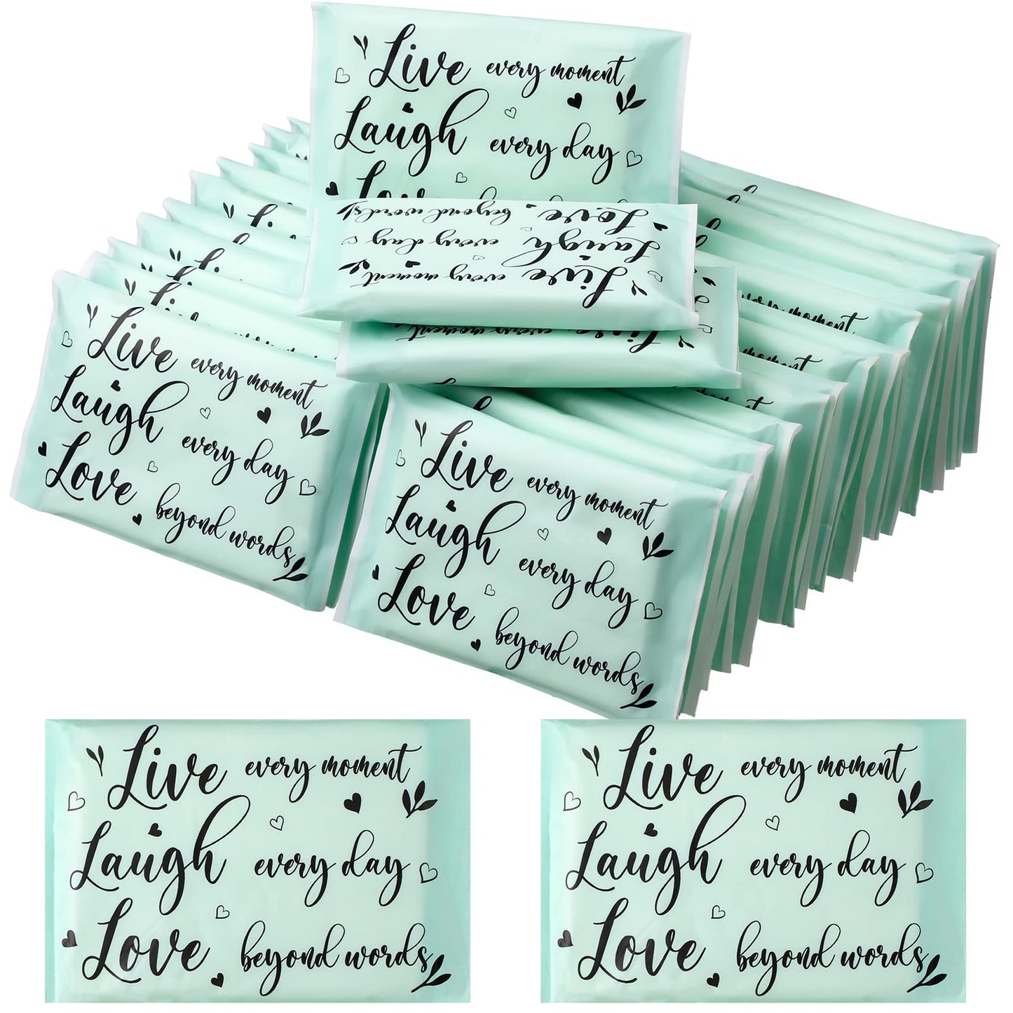Sinmoe 60 Pack Travel Tissues Motivational Facial Tissue Happy Tears 3 Ply Mini Pocket Tissues Inspirational Thank You Gifts for Women Friends Coworkers(Motivational)