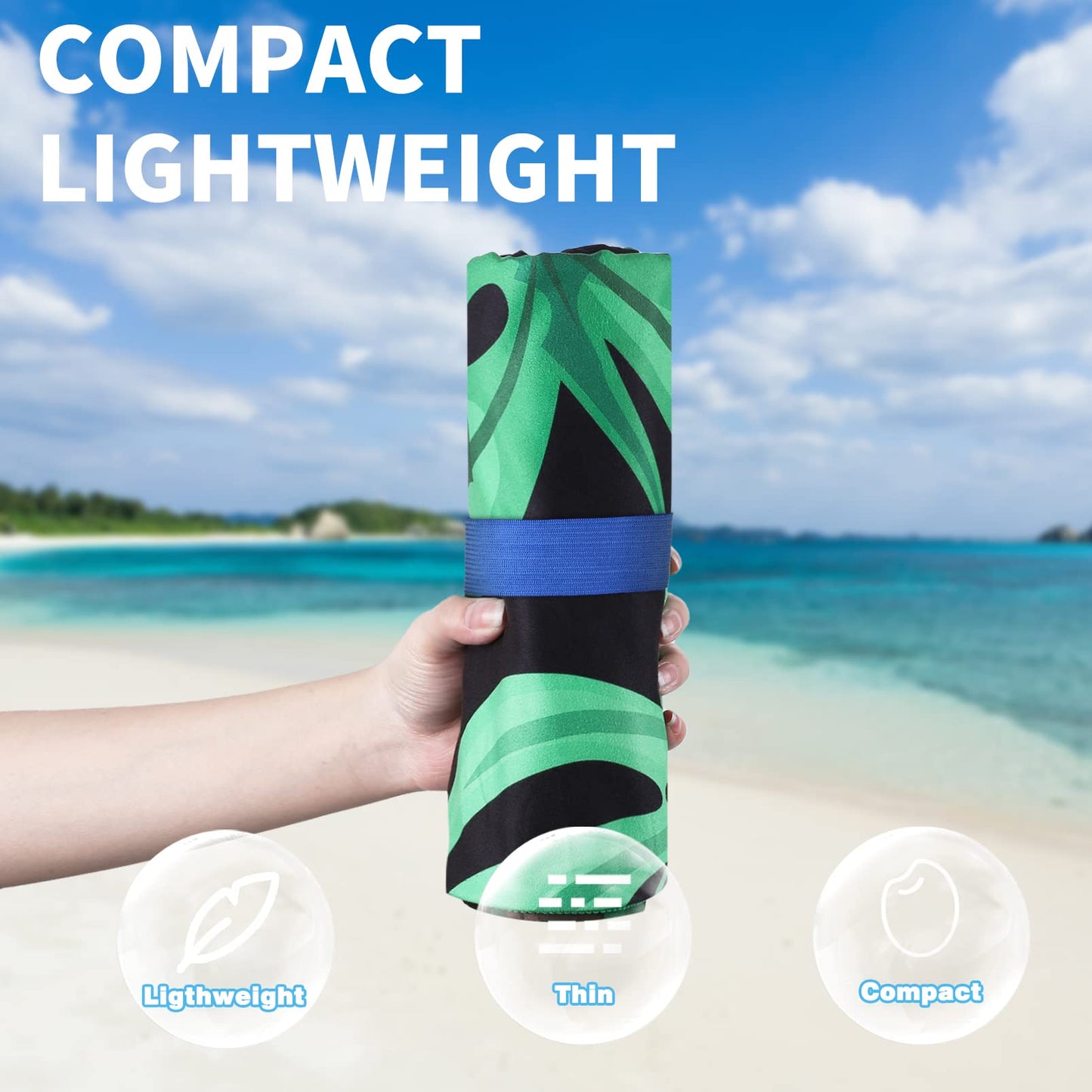 2 Pack Lightweight Thin Beach Towel Oversized 71"x32" Big Extra Large Microfiber Sand Free Towels for Adult Quick Dry Travel Camping Beach Accessories Vacation Essential Gift Flamingo Toucan