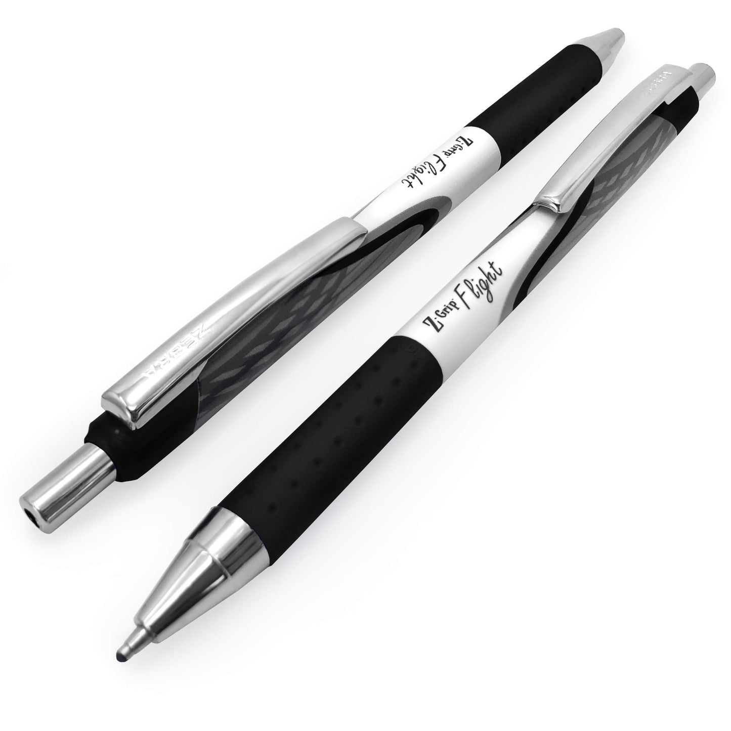 Zebra - Classic Z-Grip Flight Ballpoint Pens - 1.2mm - Black and Blue Ink - Pack of 20