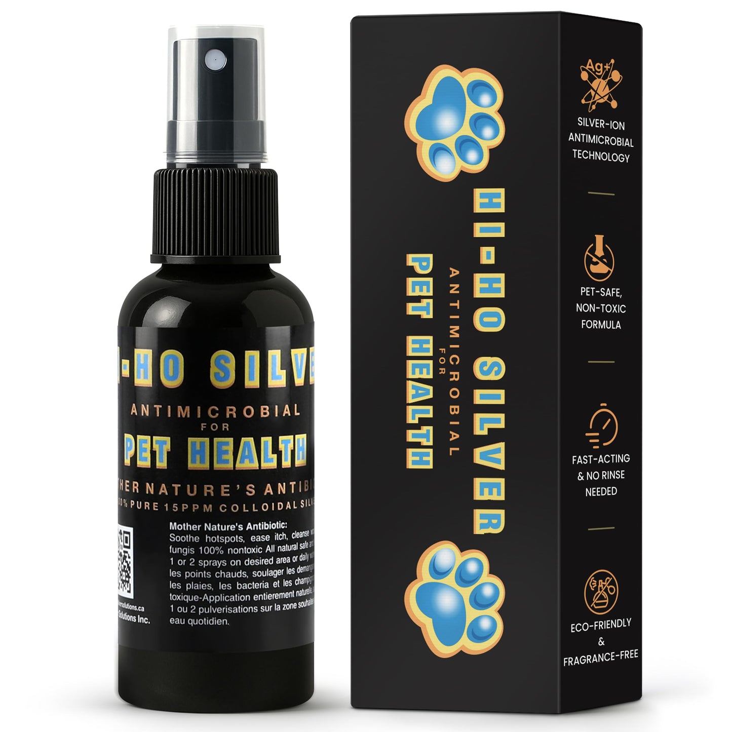 Colloidal Silver Spray for Pets - 15 PPM Colloidal Silver Liquid Formula for Dogs, Cats, and Other Pets, Gentle Non-Irritating, Fast-Drying Pet Care (500 ml)