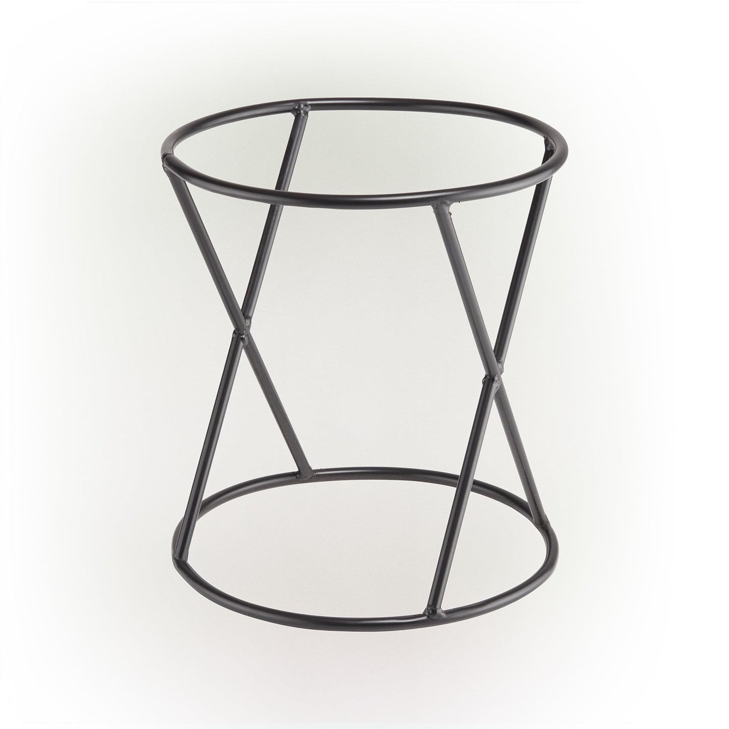 Alpine Corporation 11" Tall Indoor/Outdoor Metal Gazing Globe Display Stand