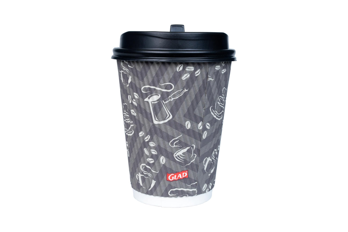 Glad Everyday Disposable Coffee Cups with Lids – 16 oz Insulated Paper Coffee Cups, Hot Chocolate, Hot Cocoa, or Tea Cups, No Sleeve Needed, 50 Count