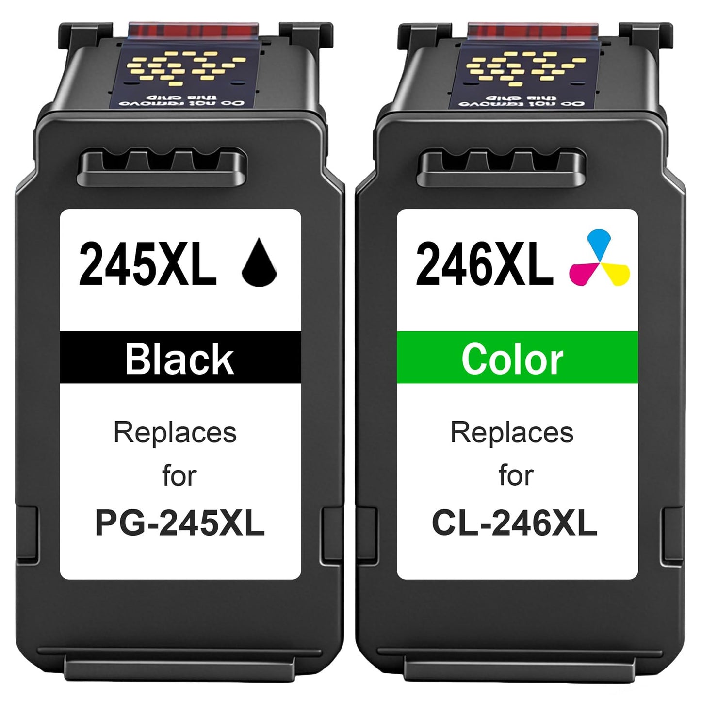PG-245XL/CL-246XL Ink Cartridge Compatible for Canon 245 and 246 Printer Ink, for Canon TS3420 Ink Cartridges，Fit for Pixma TS3400 TR4520 TR4500 MX490 MX492 TS3120 MG2920 MG2520 Printer(Black, Color)