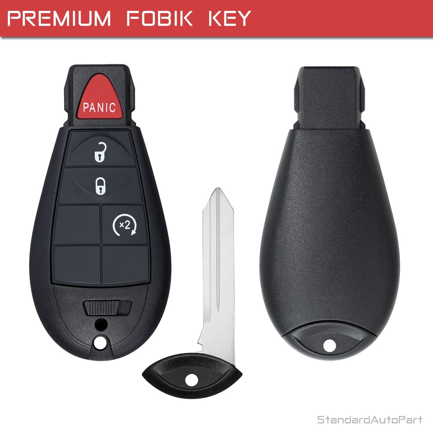 StandardAutoPart Premium Replacement Compatible with Ram 1500 2500 2013 2014 2015 2016 2017 2018 2019 2020 2021 GQ4-53T [1 Yr Warranty]