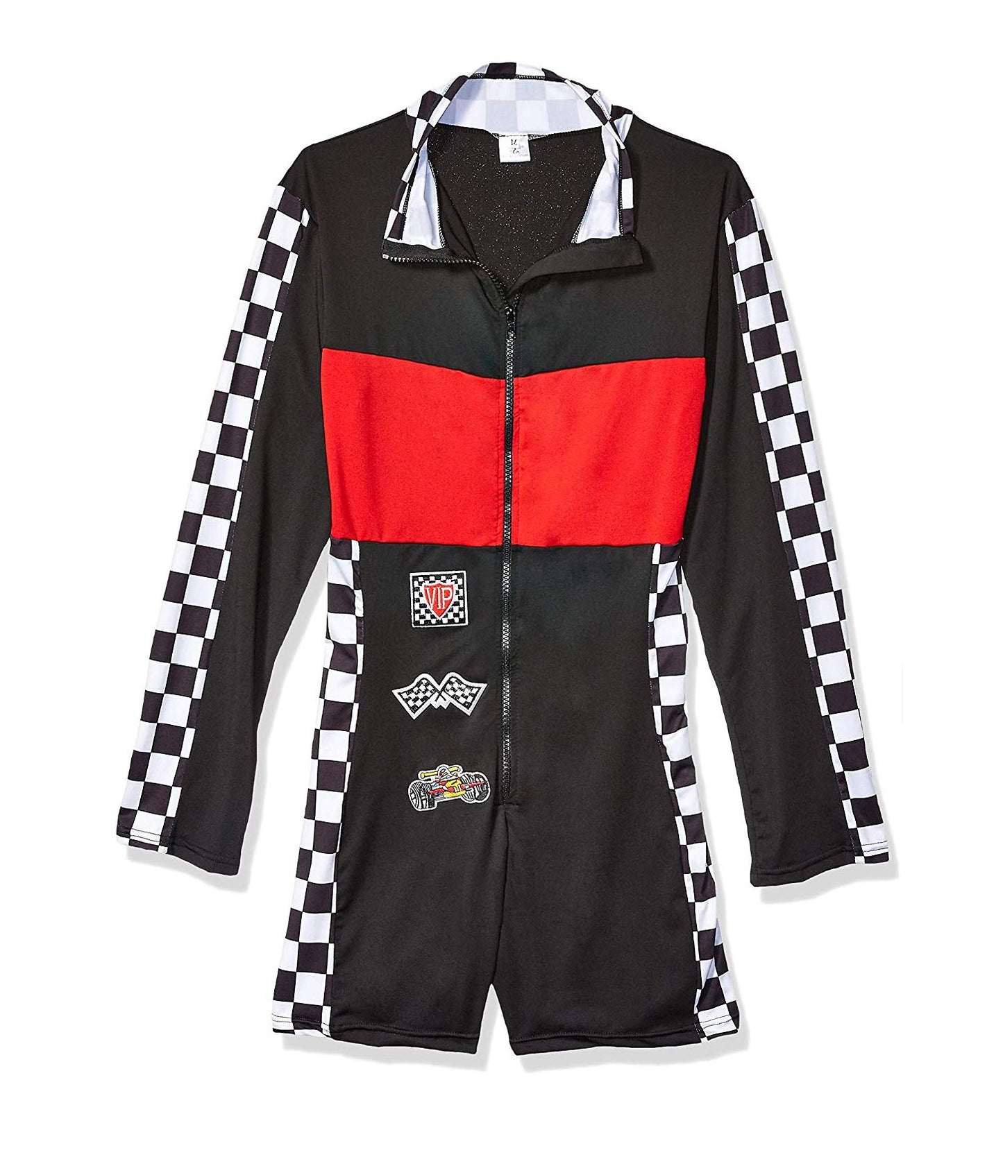 Beauty's Love Speed Race Car Driver Halloween Costume Jumper for women racer, Black, X-Large