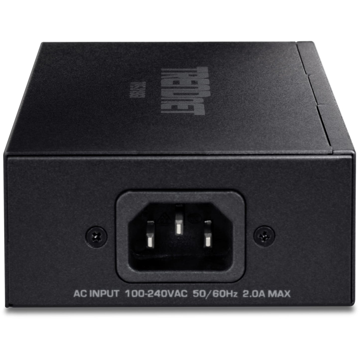 TRENDnet 10G PoE++ Injector, Supplies PoE (15.4W), PoE+ (30W), or PoE++ (90W), Converts a Non-PoE Port to A PoE ++ 10G Port, Metal Housing, Black, TPE-319GI