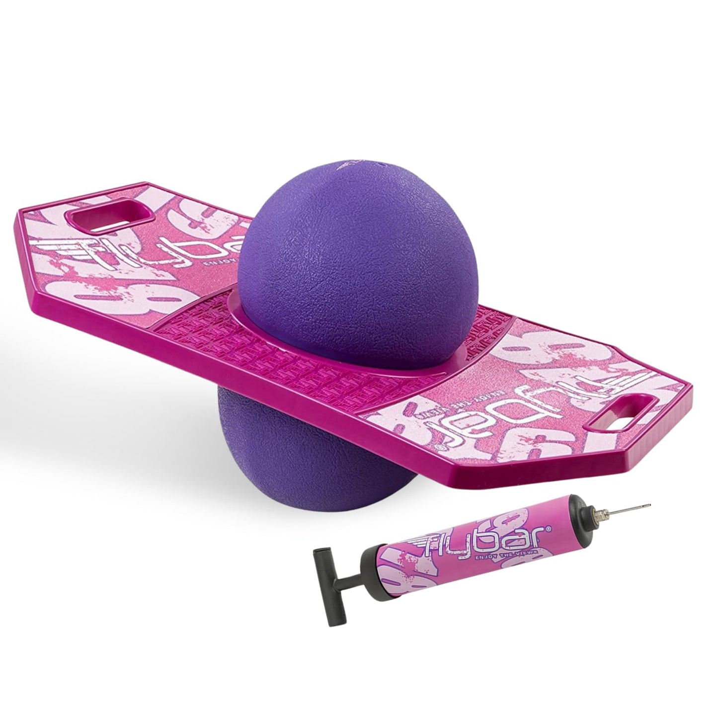 Flybar Pogo Trick Ball for Kids – Balance Bounce Board with Anti-Slip Deck – Pump Included - Indoor & Outdoor Toys for Boys and Girls Fun Way to Reduce Screen Time Supports up to 160 lbs – Ages 6+