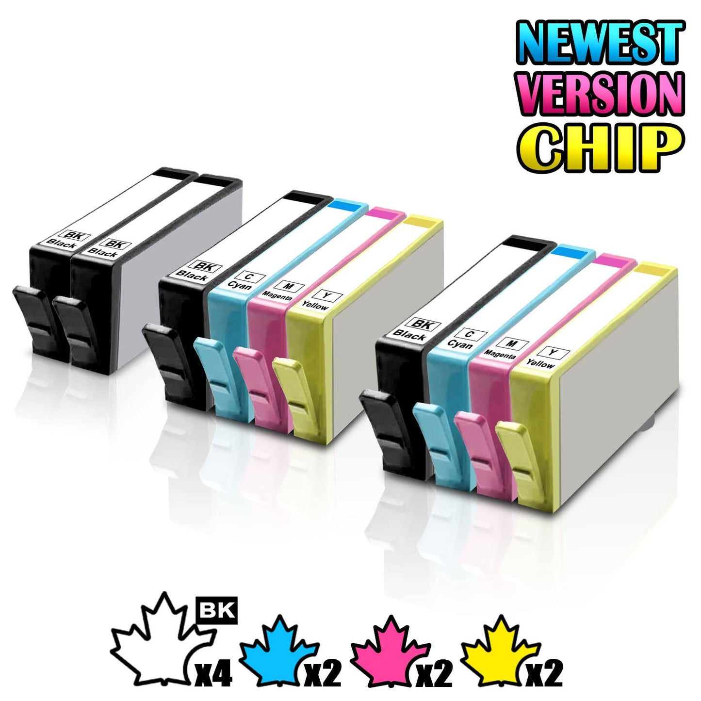 10 Inkfirst Compatible Ink Cartridges for HP 564 XL 564XL High Yield (4BK,2C,2M,2Y) OfficeJet 4610 4620 4622 Deskjet 3520 3522 Photosmart 5510 5515 5520 6510 6520 6525 B209a