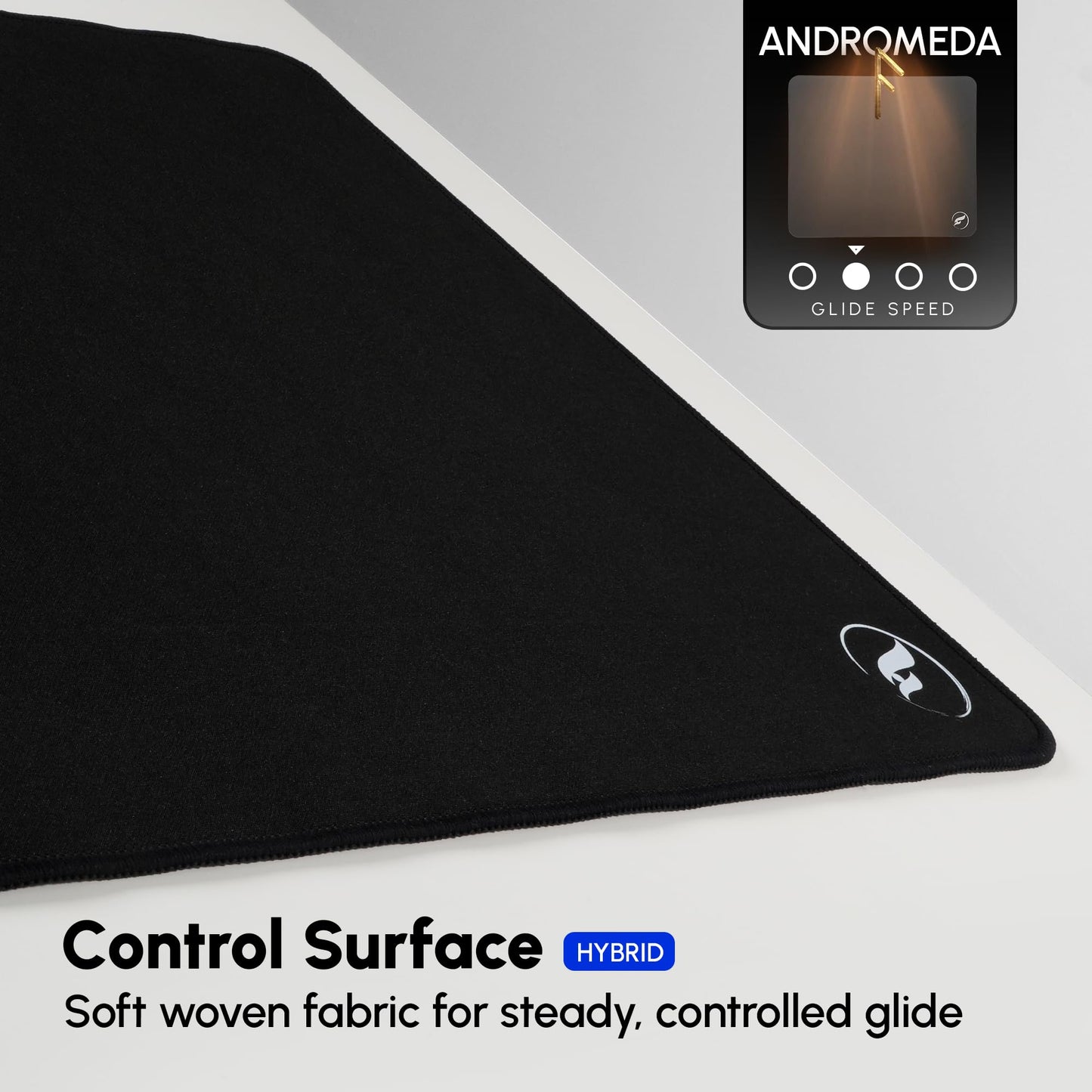 Odin Gaming Gaming Gaming Mouse Pad [490x420x3mm] Andromeda Cloth XL Black od-am1916-bb