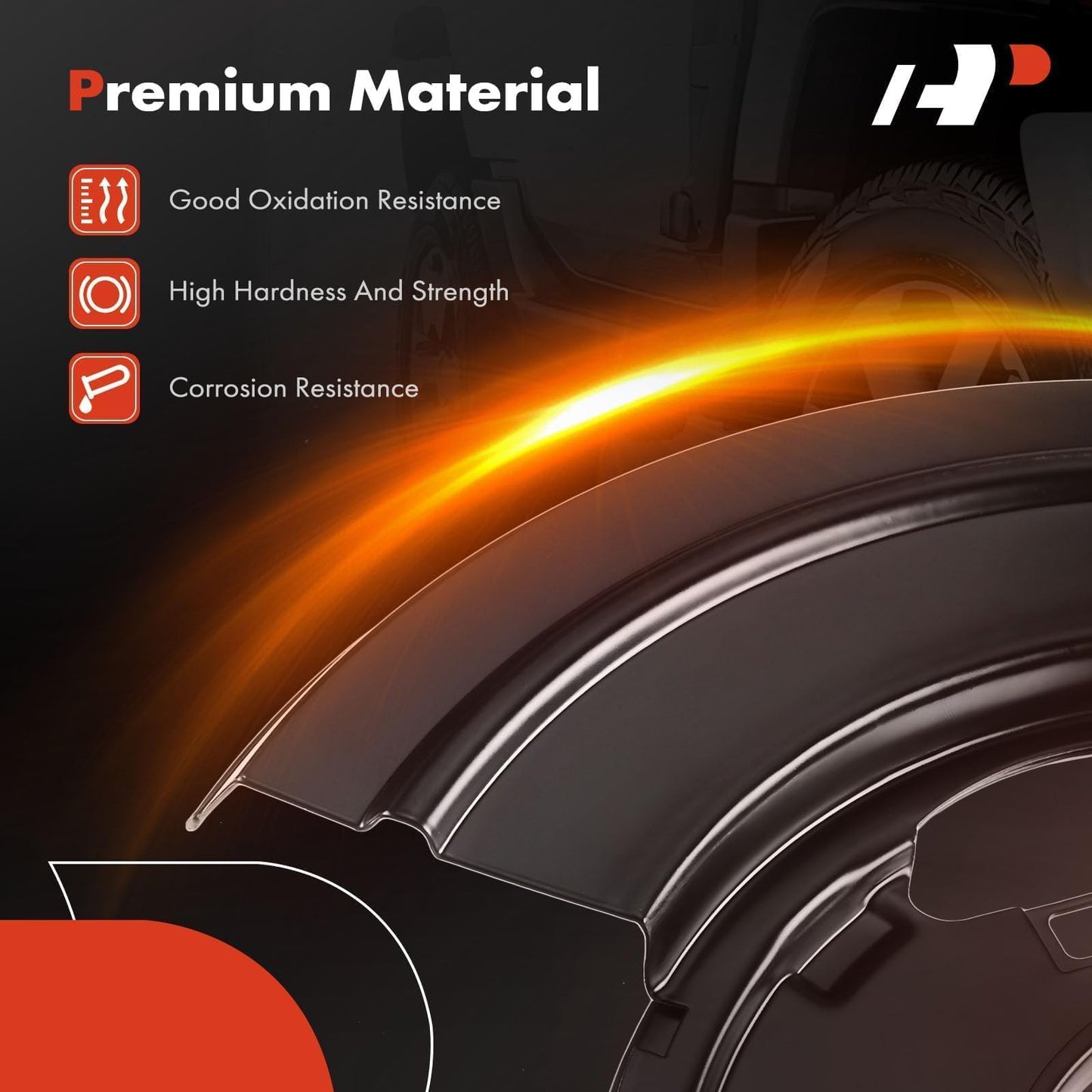 A-Premium Front Side Brake Dust Shield Compatible with Volkswagen and Models - Jetta, Jetta City, Passat, Passat CC, Golf, Tiguan, Beetle, A3, A3 Quattro, Q3, Q3 Quattro, CC, Eos, 2-PC Set
