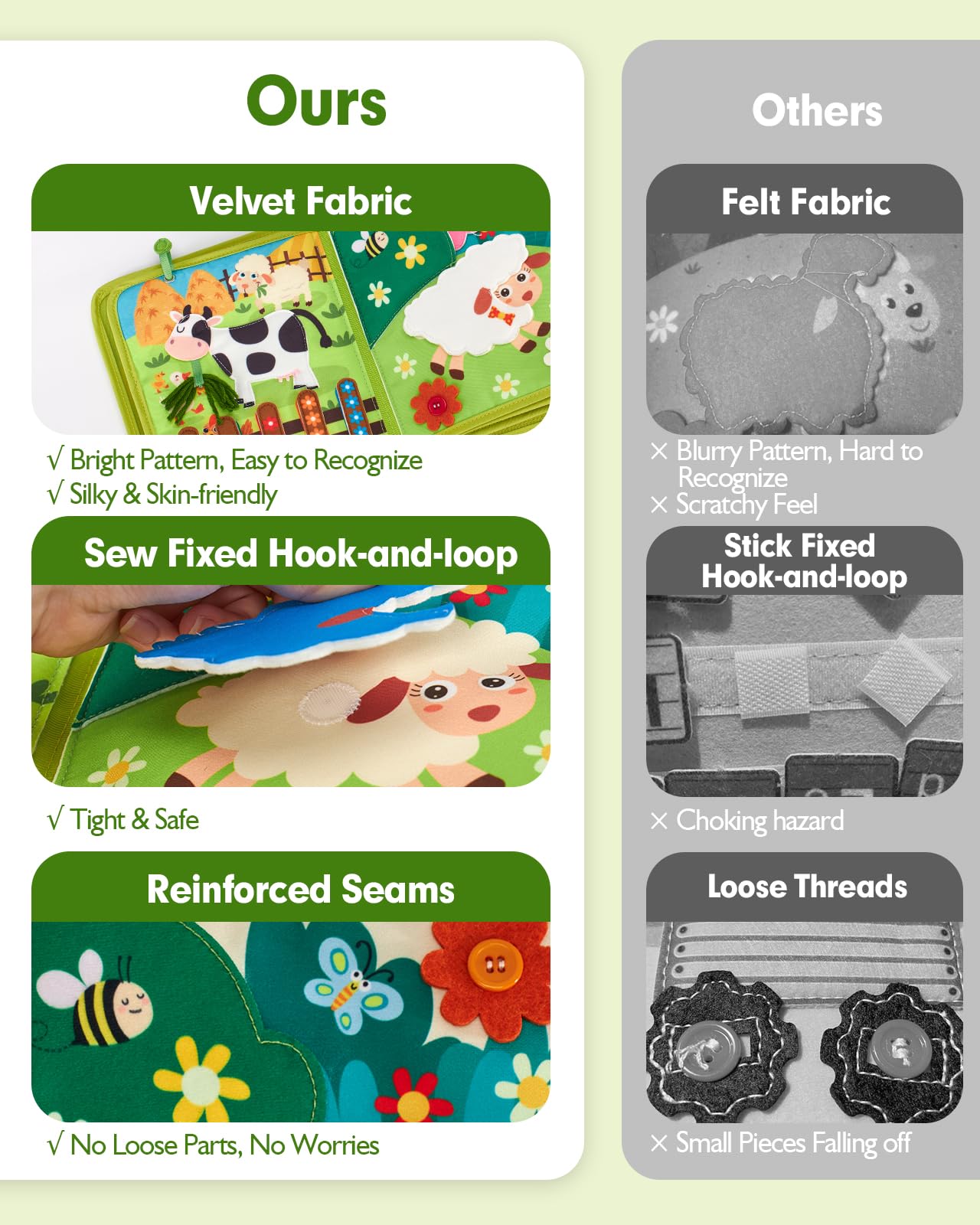 hahaland Busy Books for Toddlers 1-2 - Montessori Toddler Busy Board for 1 2 Year Old, 20 in 1 Quiet Book Educational Toddler Toys for 1 2 3 Year Old Boy Girls Gifts, Travel Toys for Toddlers 1-3