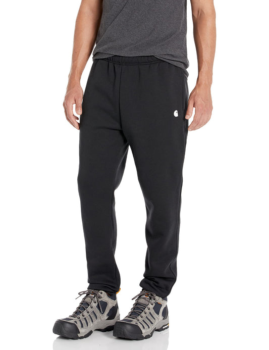 Carhartt Men's Relaxed Fit Midweight Tapered Sweatpant, Black, Large