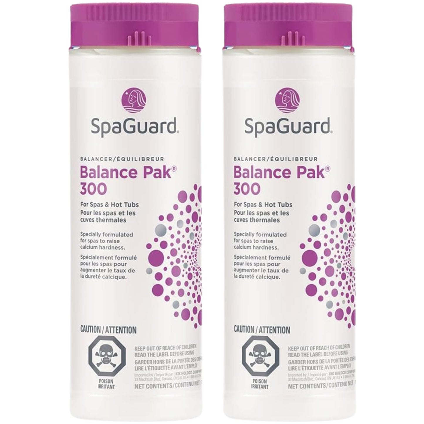 2 Pack | (2) Balance Pak 300 750g | Spa & Hot Tub | Spa Guard | Can Use With Other Hot Tub Chemicals | 2 x 750g | Calcium | Water Hardness | With FREE Balance Guide