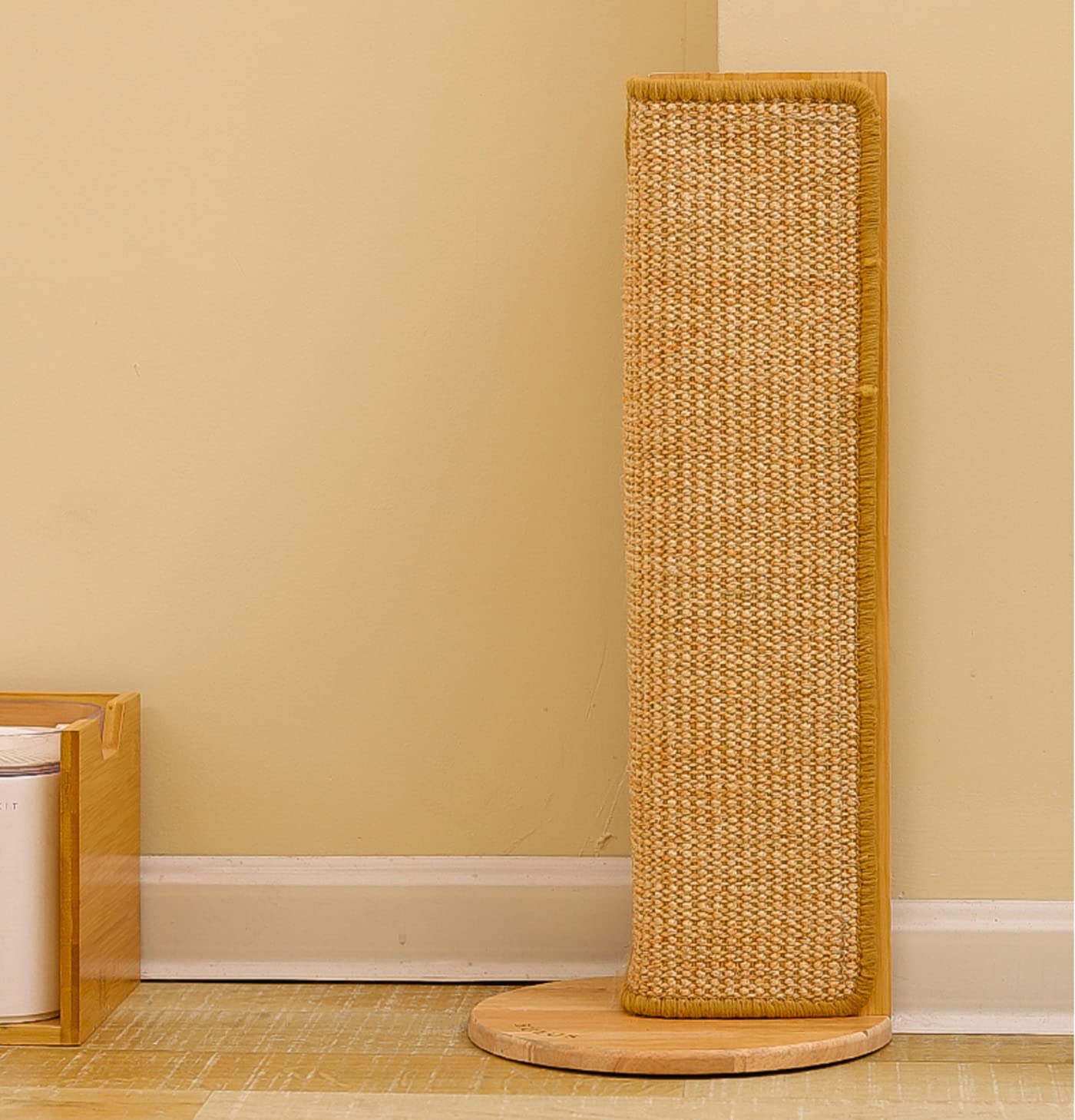SHENGOCASE 2-Pack 62cm Tall No Drilling Wall Sofa Couch Corner Cat Sisal Scratcher,Scratching Post,Replaceable Sisal Scratch Scratching Pad Mat
