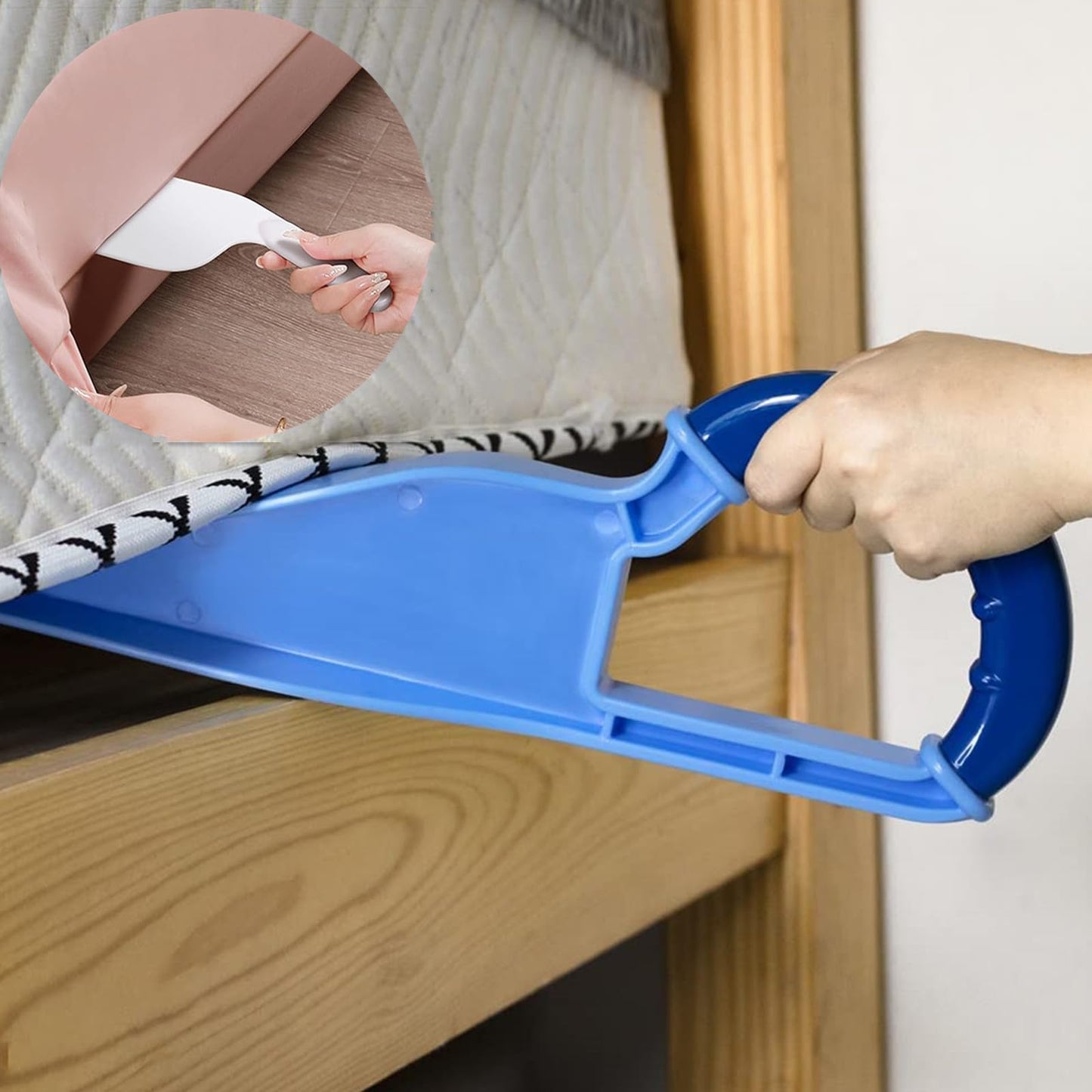 Mattress Lifter,Mattress Elevator,Bed Making Aid with Bed Sheet Tucker Tool for Easy Cleaning Bed Lifter for Back Pain Relief