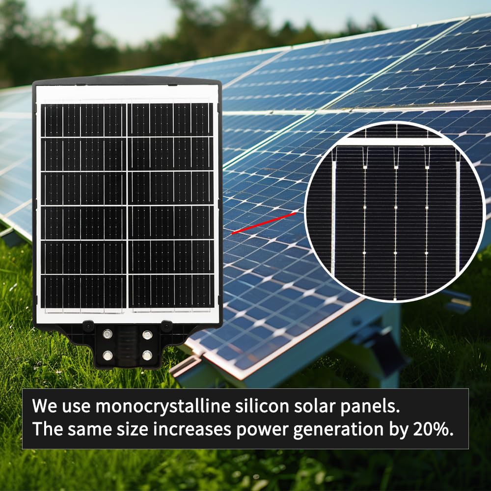 Solar Street Light Large Commercial - Outdoor Heavy Duty Big Bright Waterproof high Powered 4000w