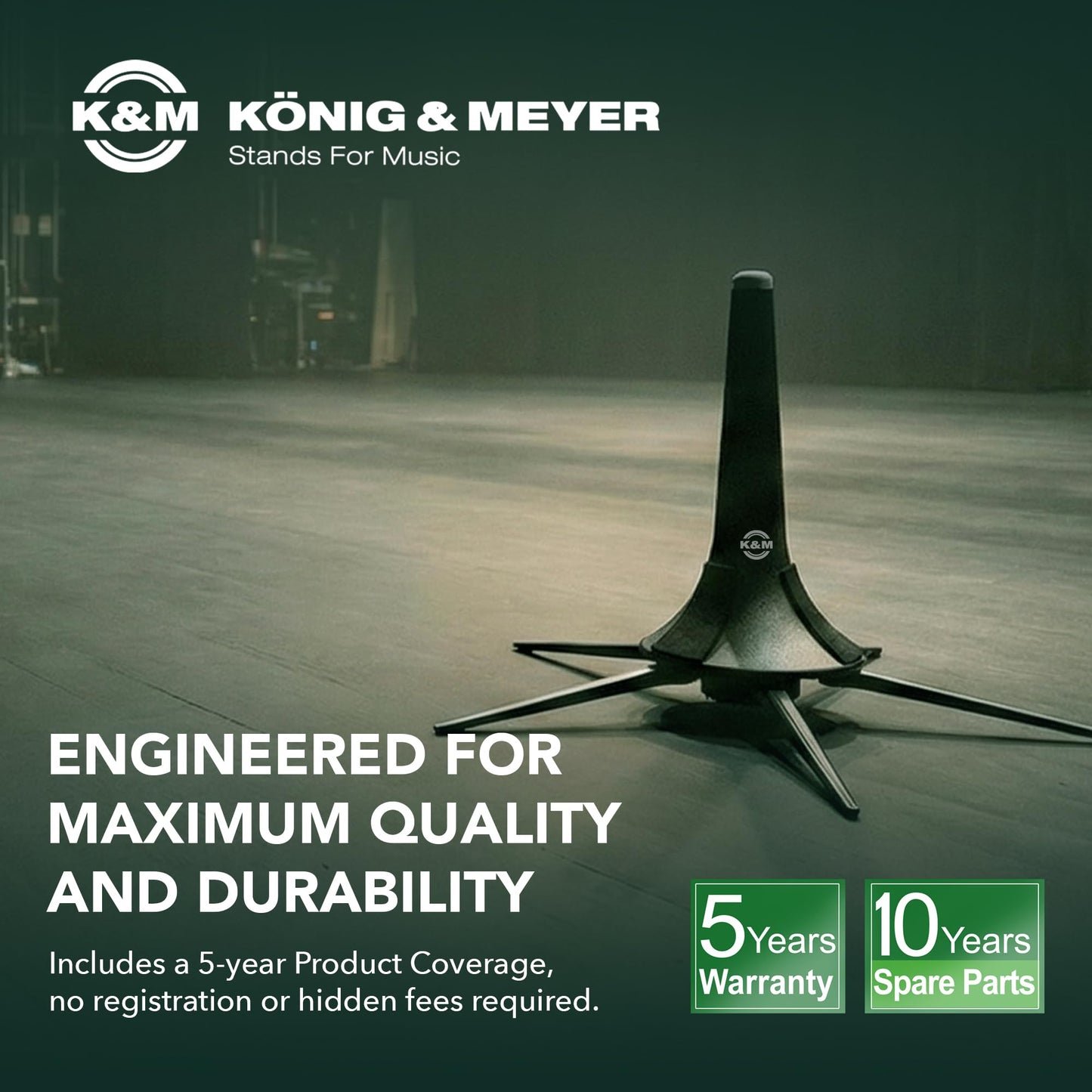 K&M Stands 15213-BLACK Trumpet Stand