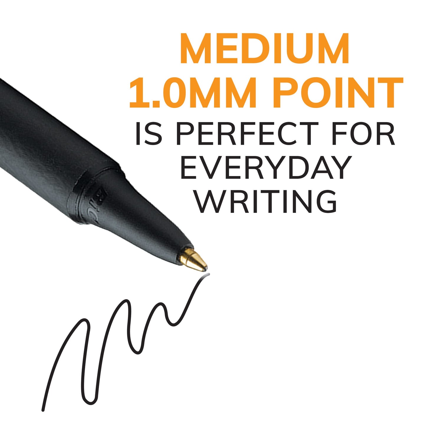 BIC Convenient Ballpoint Pen, Black (SCSM361BK)