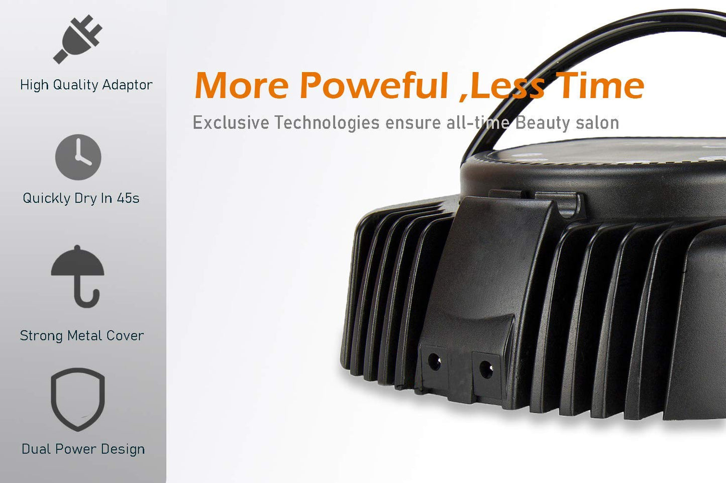 64W LED Nail Dryer-Lumcrissy Professional Quikly Dry LED Nail Curing Lamp for UV LED Gel Nail Polish nail tool Salon Tool With Lifting Handle Touch Sensor LCD Screen With a Nail Nipper(Black)