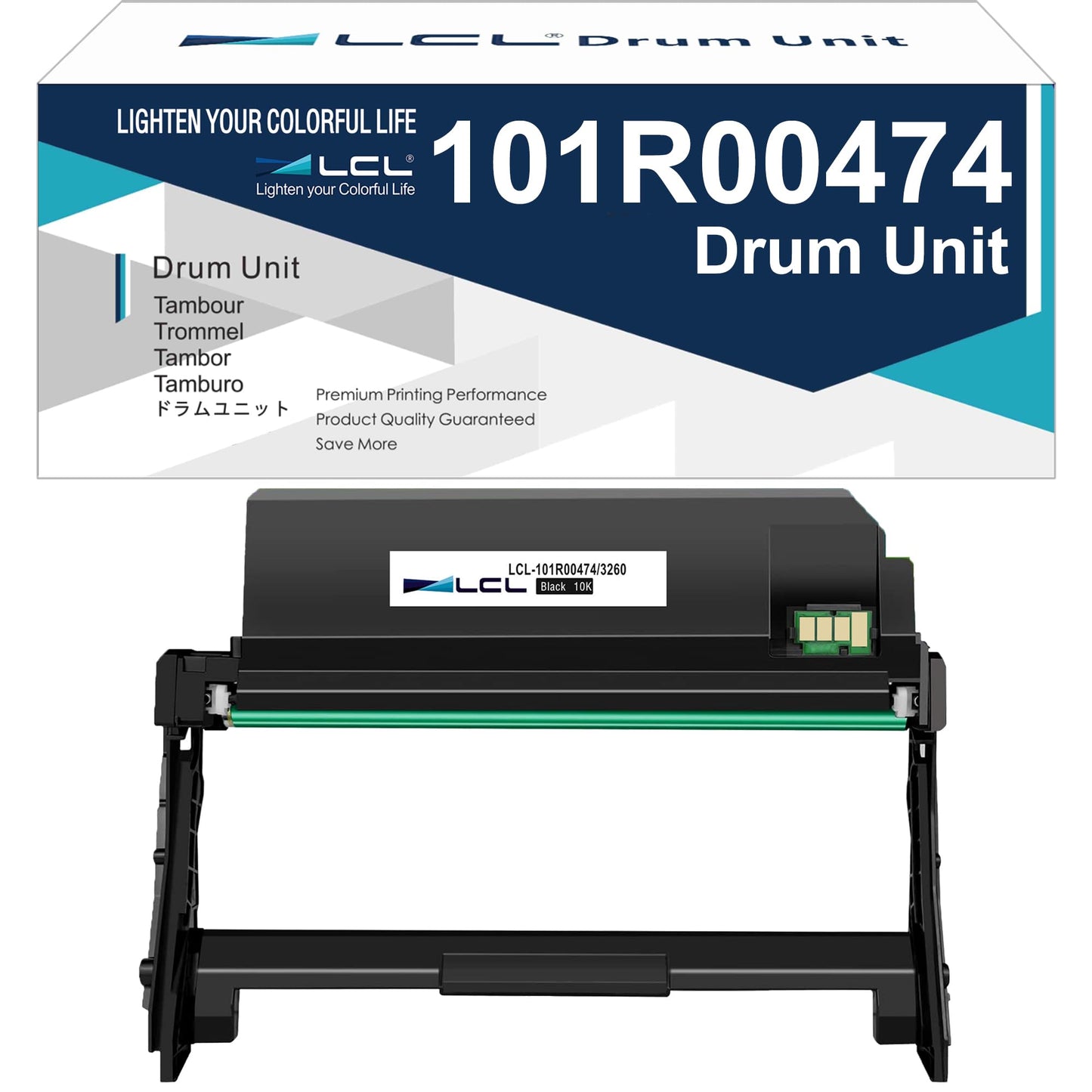 LCL Comaptible Drum Unit for Xerox 101R00474 Phaser 3260DI Phaser 3260DNI WorkCentre 3215NI WorkCentre 3225DNI (1-Pack,Black) for Xerox Phaser 3260DI 3260DNI 3260VI 3215 3215NI 3225 3225DNI 3225V