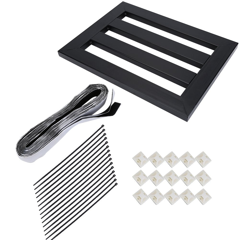 Effect Pedal Board, Guitar Effects Pedals Board with Setup Tape Clamp and Non-Slip Mats (M)
