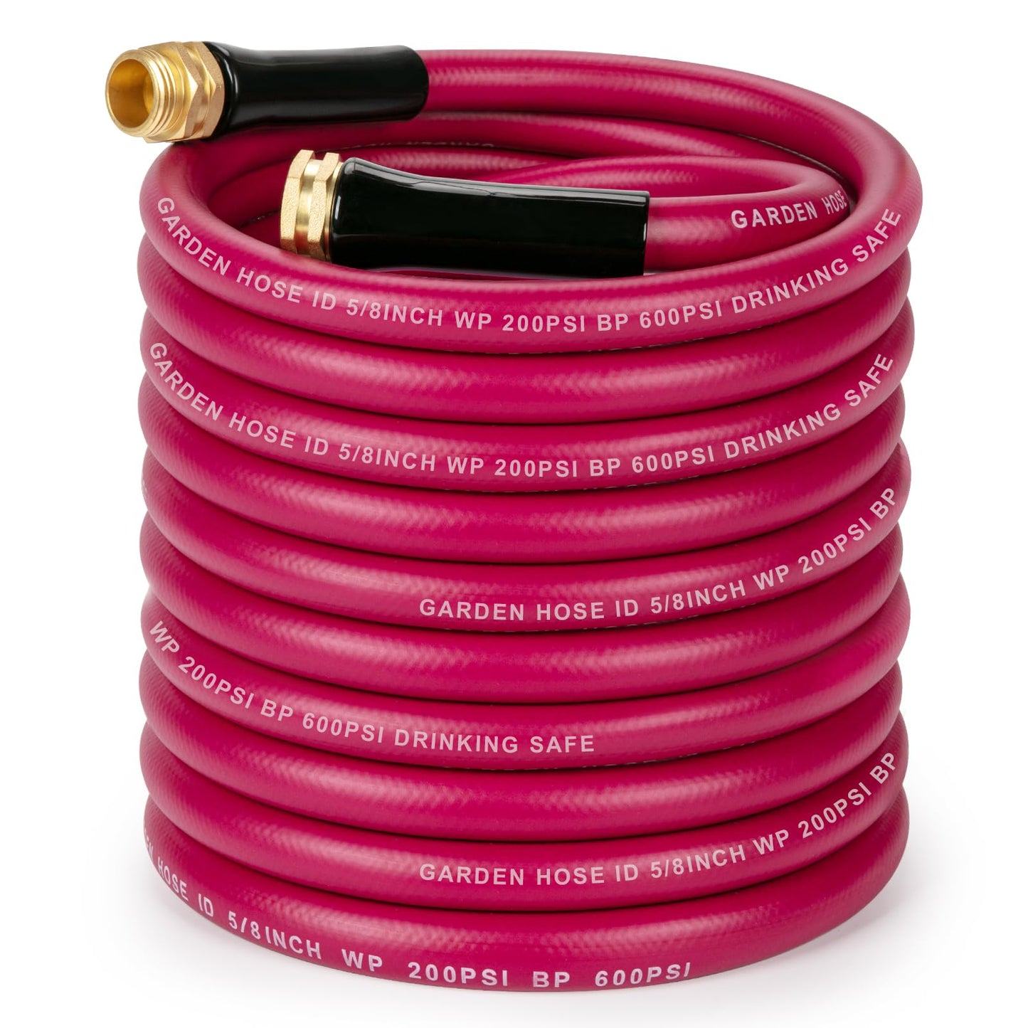 WELLUCK Garden Hose Heavy Duty Durable Anti Kink Flexible Garden Water Hose for Drinking Water Safe BPA Free, All-Weather Lightweight Water Hose for Garden RV Camper Marine (75FT)