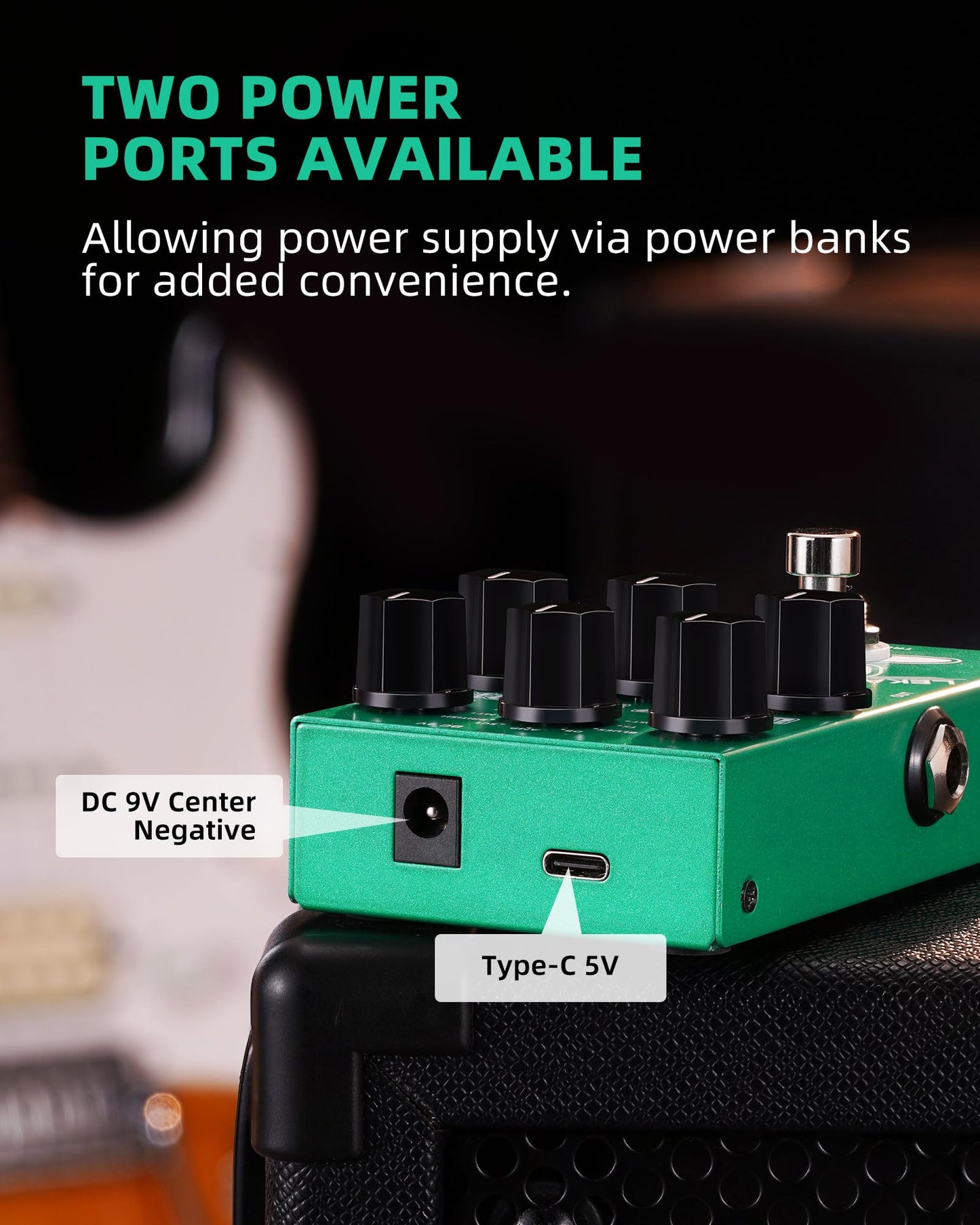 LEKATO Boost Distortion Overdrive Digital Guitar Effect Pedal with 9 Tones, 3-band EQ, True Bypass, Combo Clean Pedal for Electric Guitar