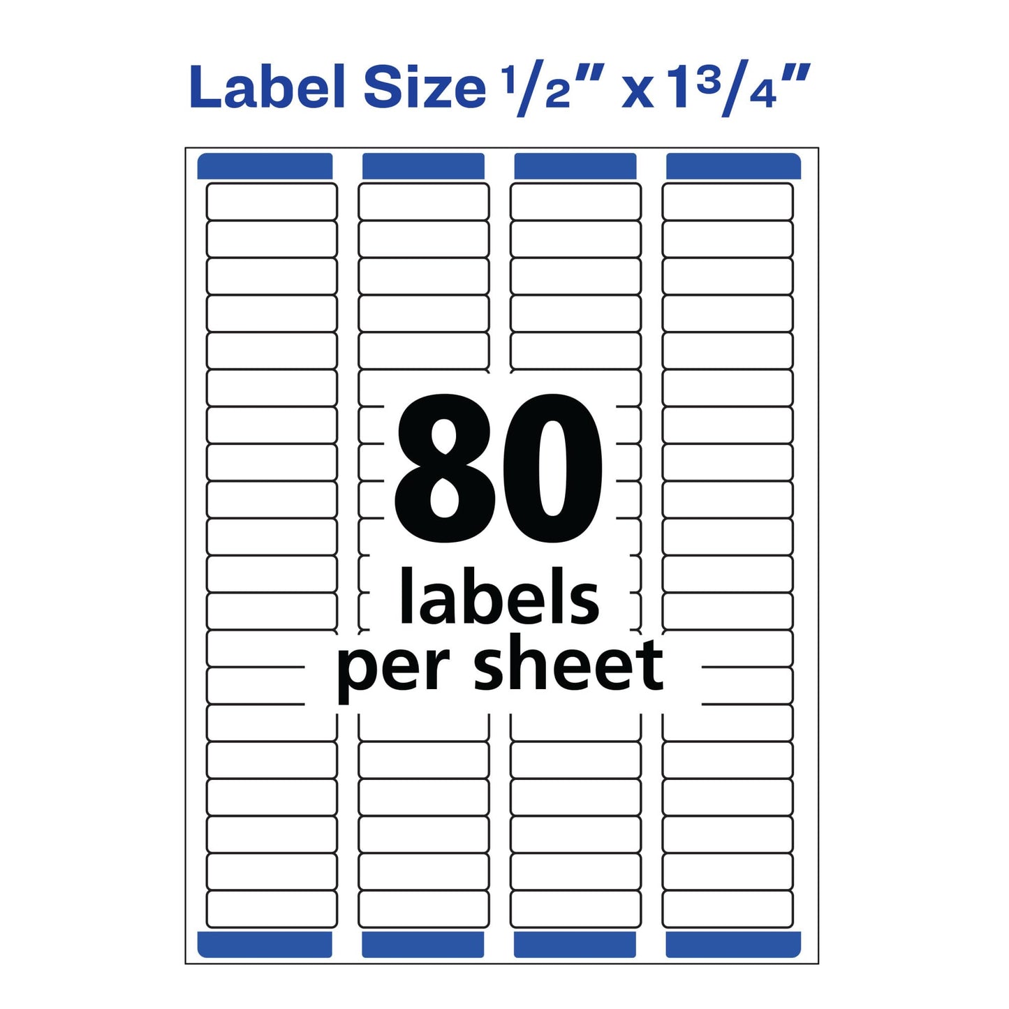 White Easy Peel Address Labels with Sure Feed, Laser,