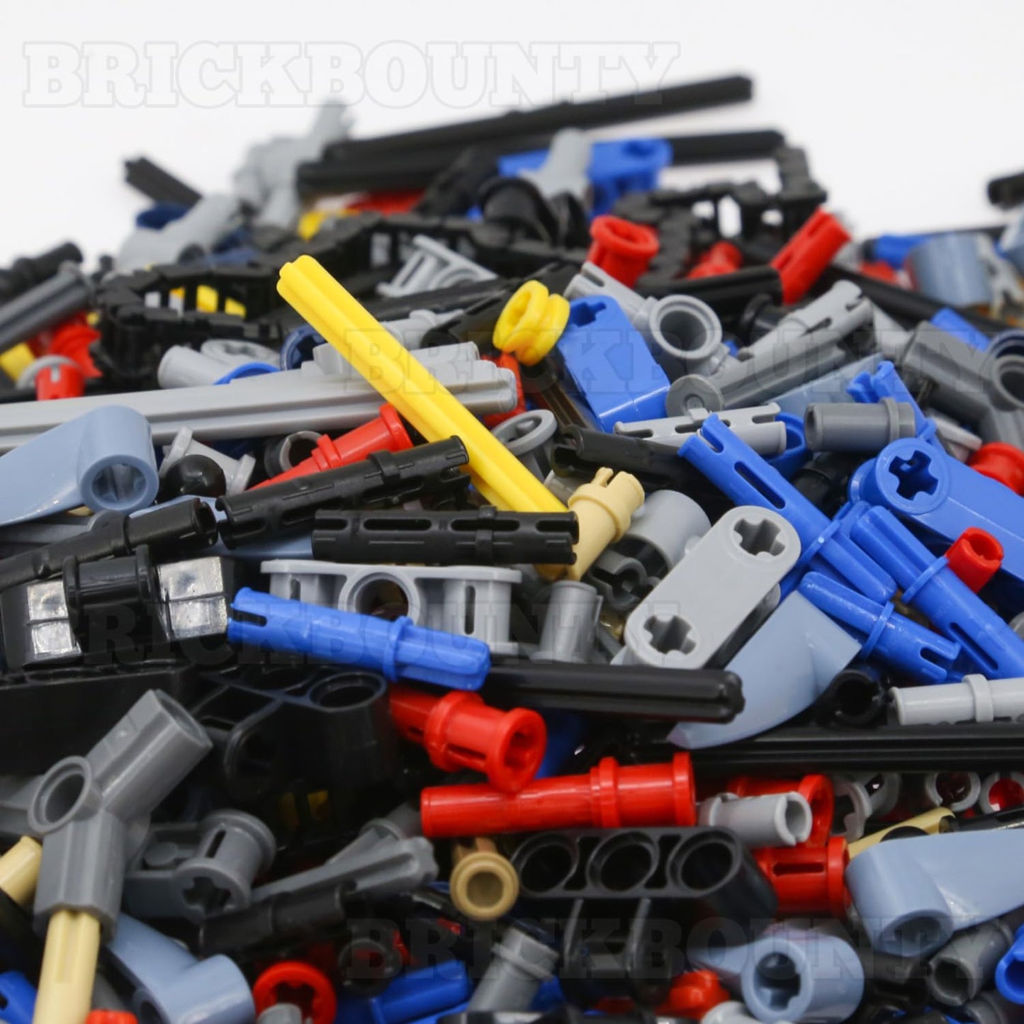 BrickBounty 870 Pcs Technical-Part Compatible with Technic Building Block Set, Axles and PINs, MOC Replacement Kit for Technical Building Blocks