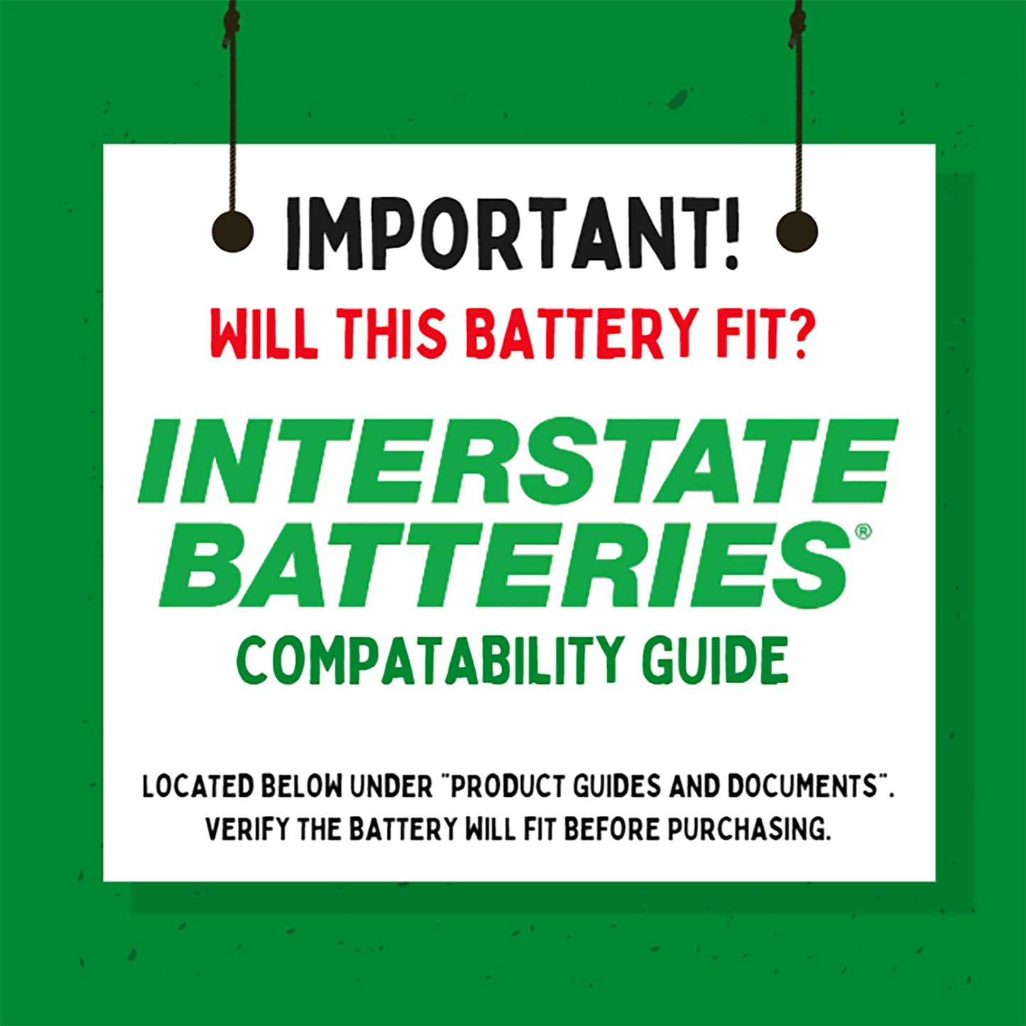 Interstate Batteries 6V 10AH SLA/AGM battery - .187 Faston spade terminal (SLA0955)