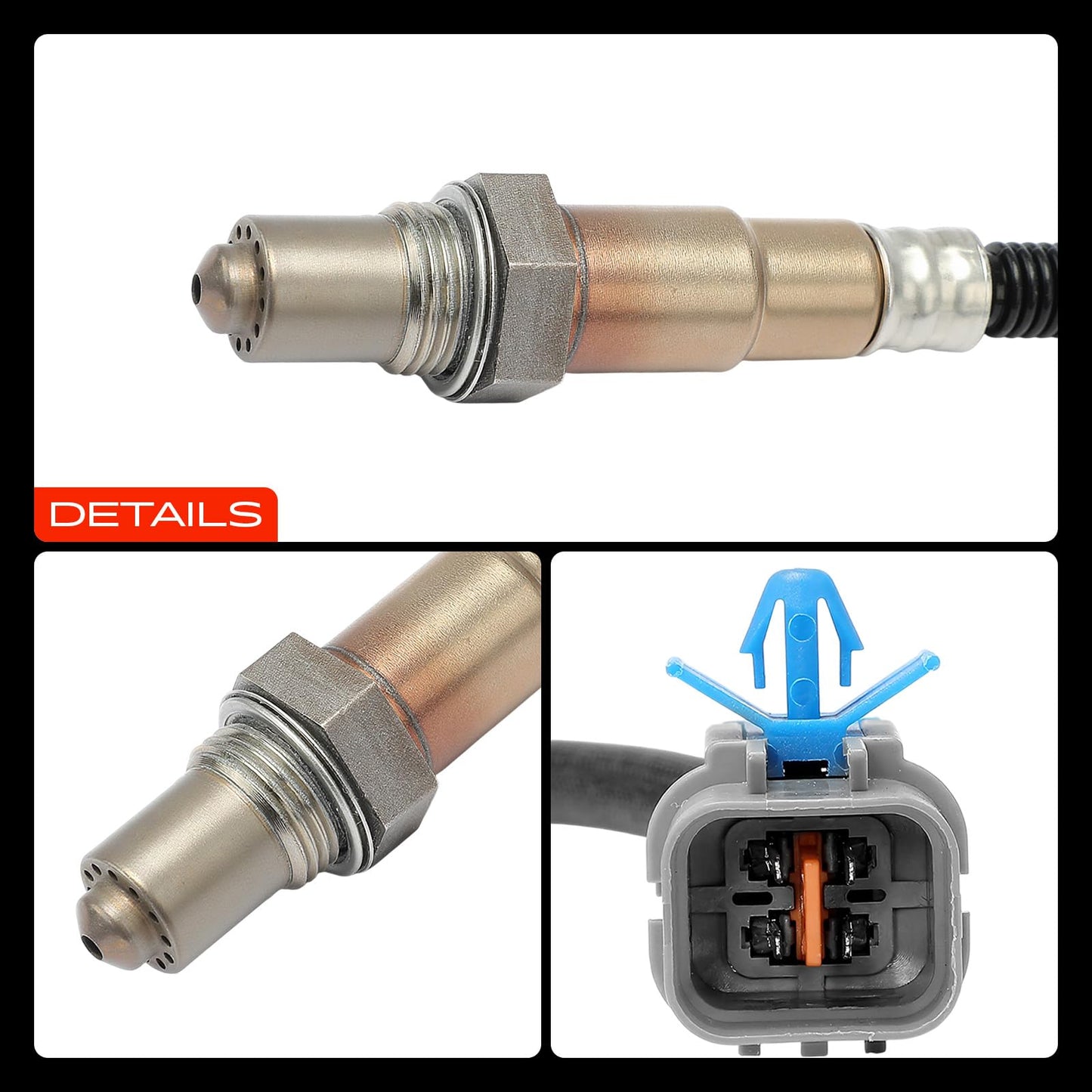 A-Premium O2 Oxygen Sensor Compatible with Hyundai & Kia Models - Accent, Elantra, Ioniq, Sonata, Tucson, Veloster, Niro, Optima, Rio, Soul - L4 1.6L - Downstream