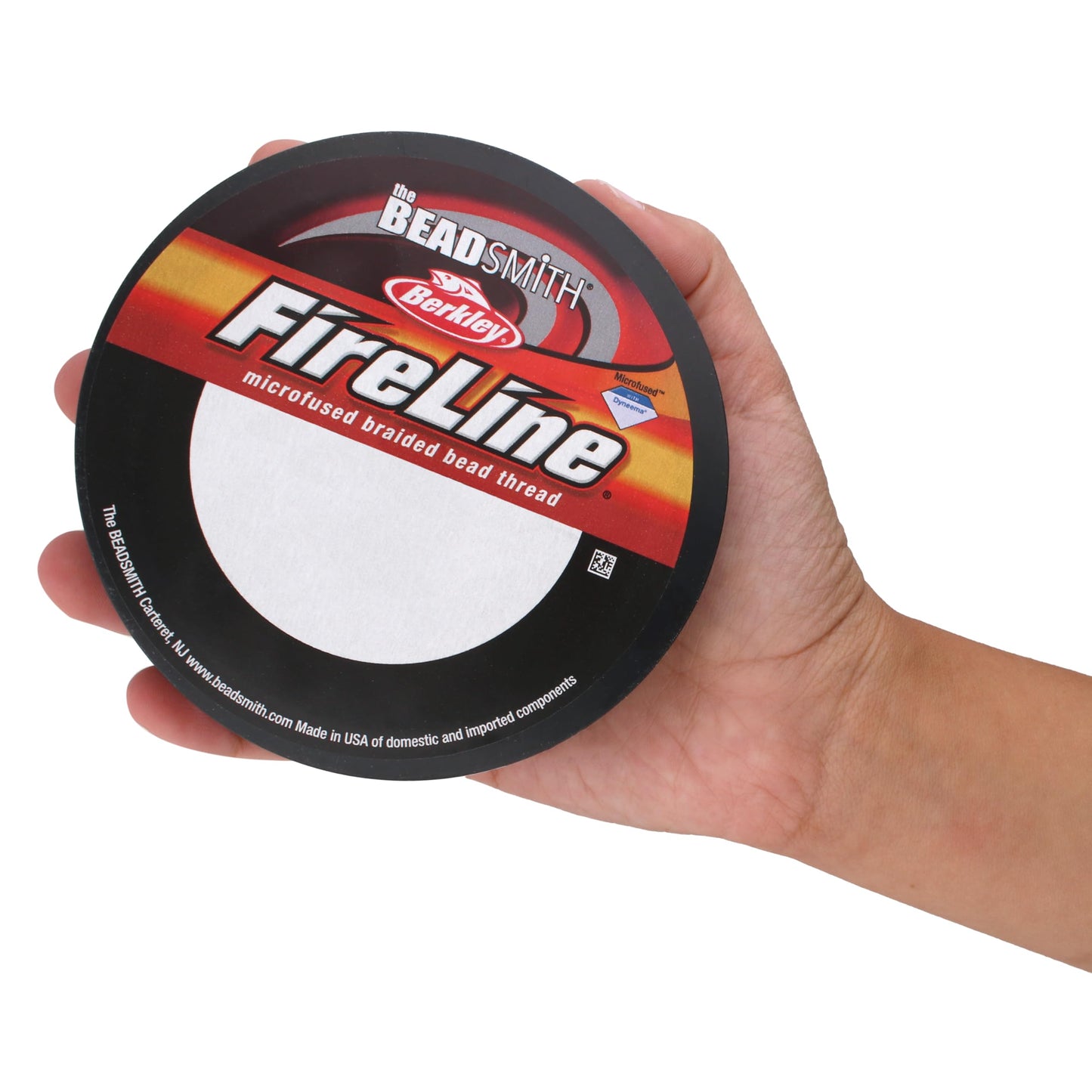 The Beadsmith Fireline by Berkley – Micro-Fused Braided Thread – 6lb. Test.006”/.15mm Diameter, 125 Yard Spool, Crystal Color – Super Strong Stringing Material for Jewelry Making and Bead Weaving