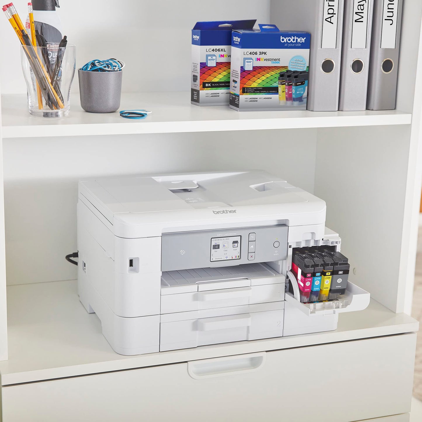 Brother Genuine LC406BKS Standard Yield Black Ink Cartridge, Original Ink Replacement Cartridge, Ink for Brother Inkjet Printers MFC-J4335DW, MFC-J4535DW, MFC-J5855DW