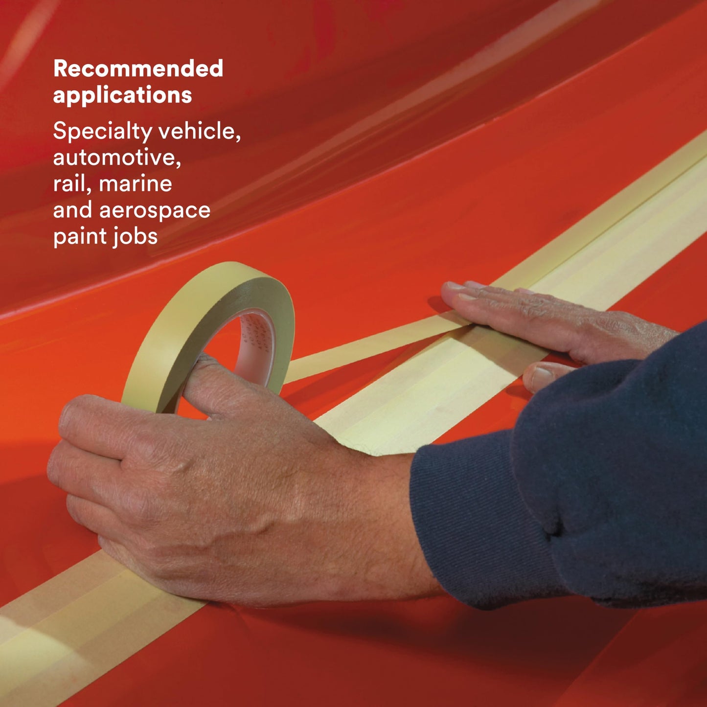 Scotch 218 Fine Line Premium Masking Tape, Sand, 1/2 in x 60 yd – High Performance Polypropylene Tape, 1 Pack