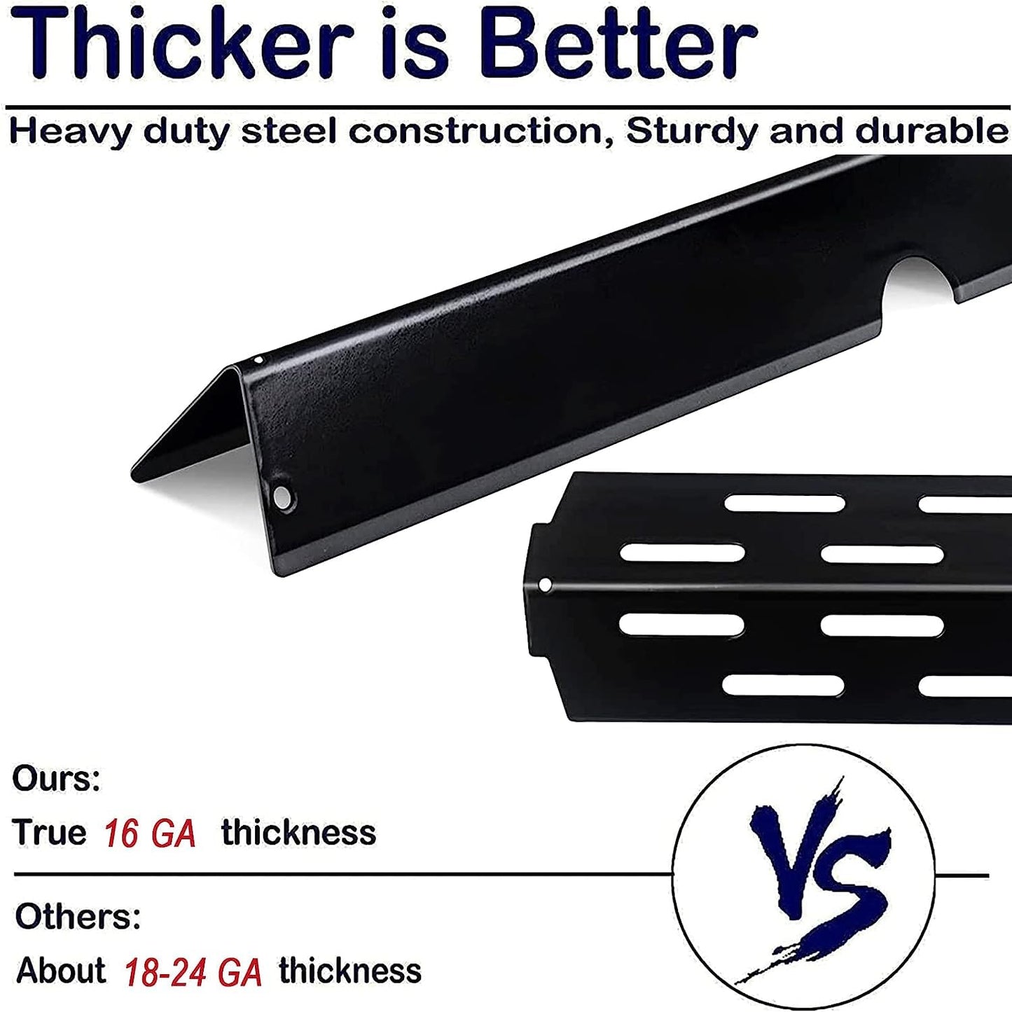 YOUFIRE Genesis II Flavorizer Bars Heat Deflectors Replacement Parts for Weber 66032 66795 66040, Weber 2 Grill Parts Fit GS4 Genesis II 300/LX 340 Series E-310 E-315 E-330 SE-335 (2017 & Newer)