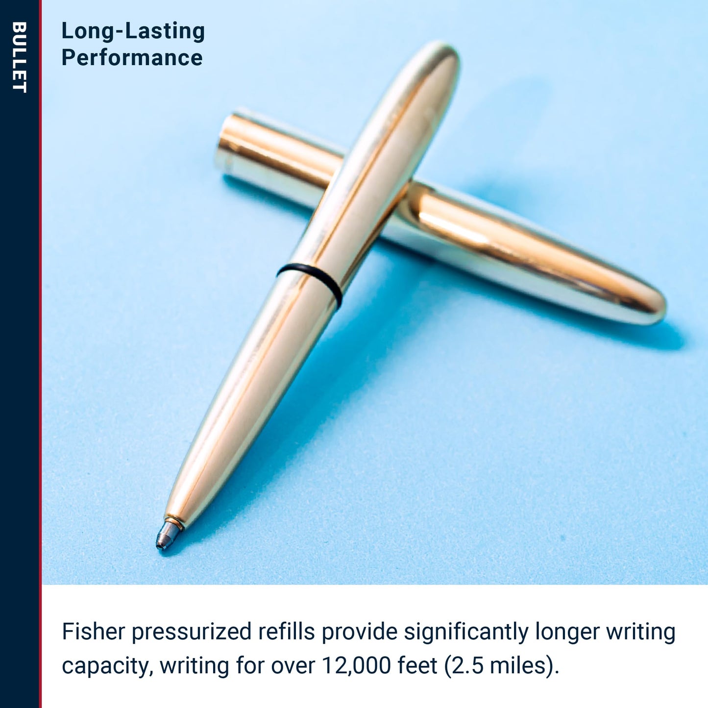 Fisher Space Pen Raw Brass Bullet Pen (400-RAW)