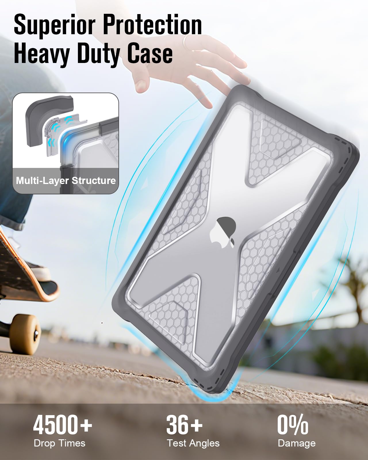 Fintie Case for MacBook Neo 13 Inch A3404 (2026 Release) - Protective Ultra-Thin High Transparency Snap On Hard Shell Cover for MacBook Neo 13" with A18 Pro Chip (Gray)