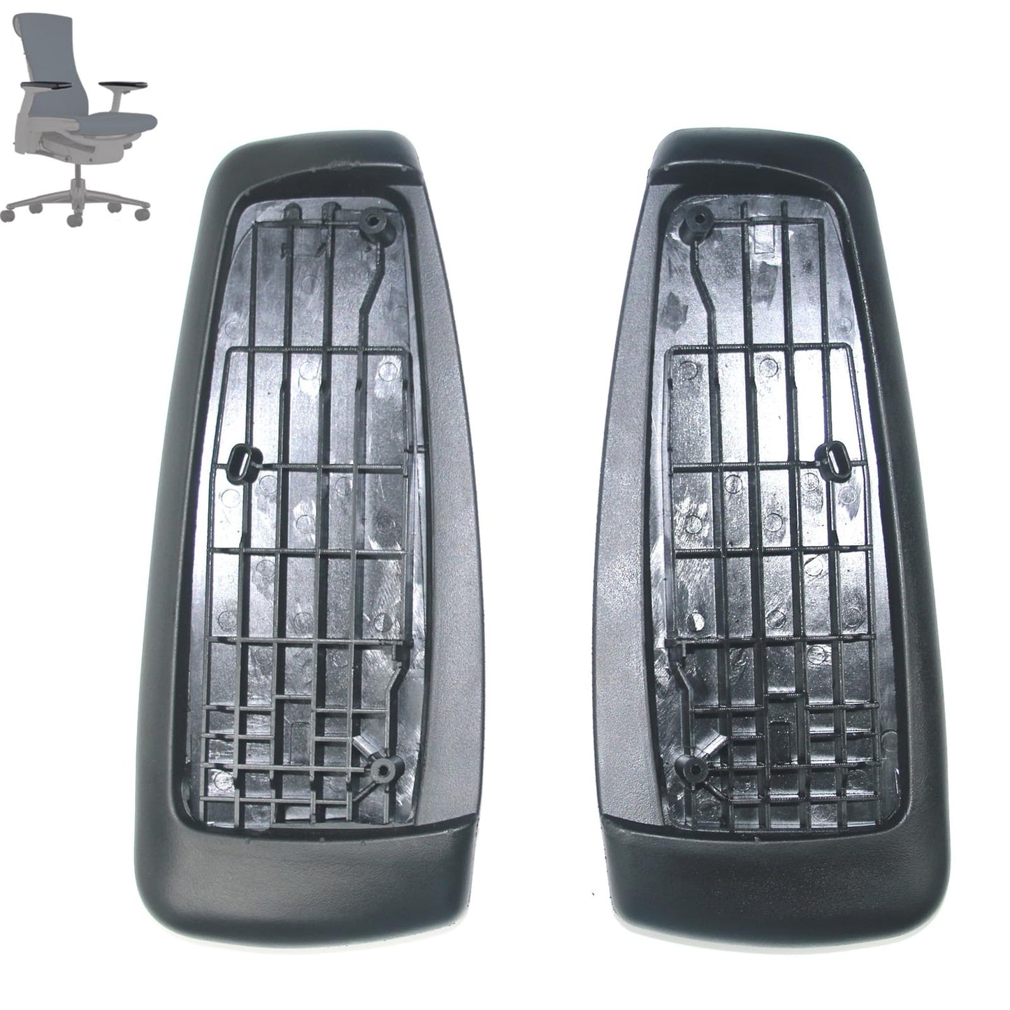 Replacement armrest Pads, Compatible with Herman Miller Embody Chair Replacement armrest Pads, Black (Pair)