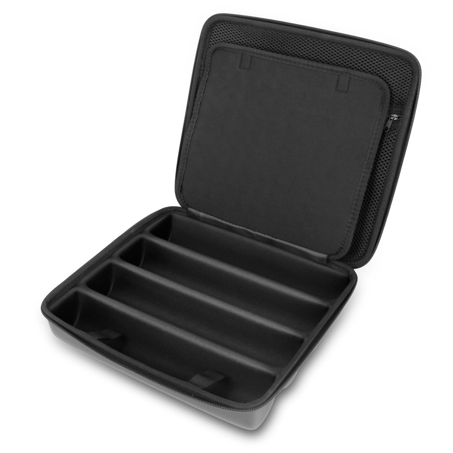 CASEMATIX Wireless Microphone Case Compatible with Four Wireless Microphone System Microphones up to 10.8" by Sennheiser, Shure and More, Stylish Microphone Case for