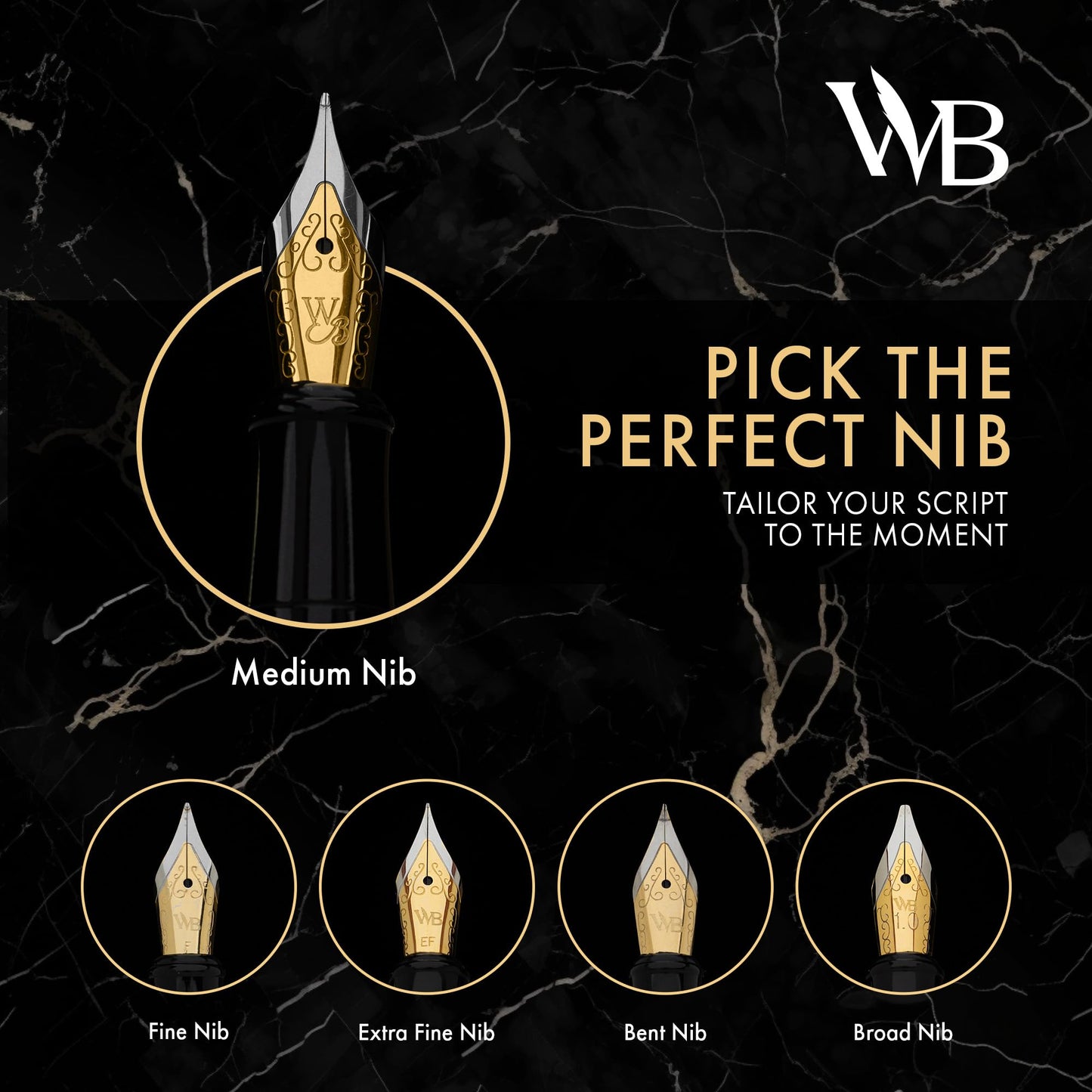 Wordsworth & Black Fountain Pen Set, Medium Nib, Includes 24 Ink Cartridges and Ink Refill Converter, Gift Case, Journaling, Calligraphy, Smooth Writing Pens [Racing Green], Perfect for Men and Women