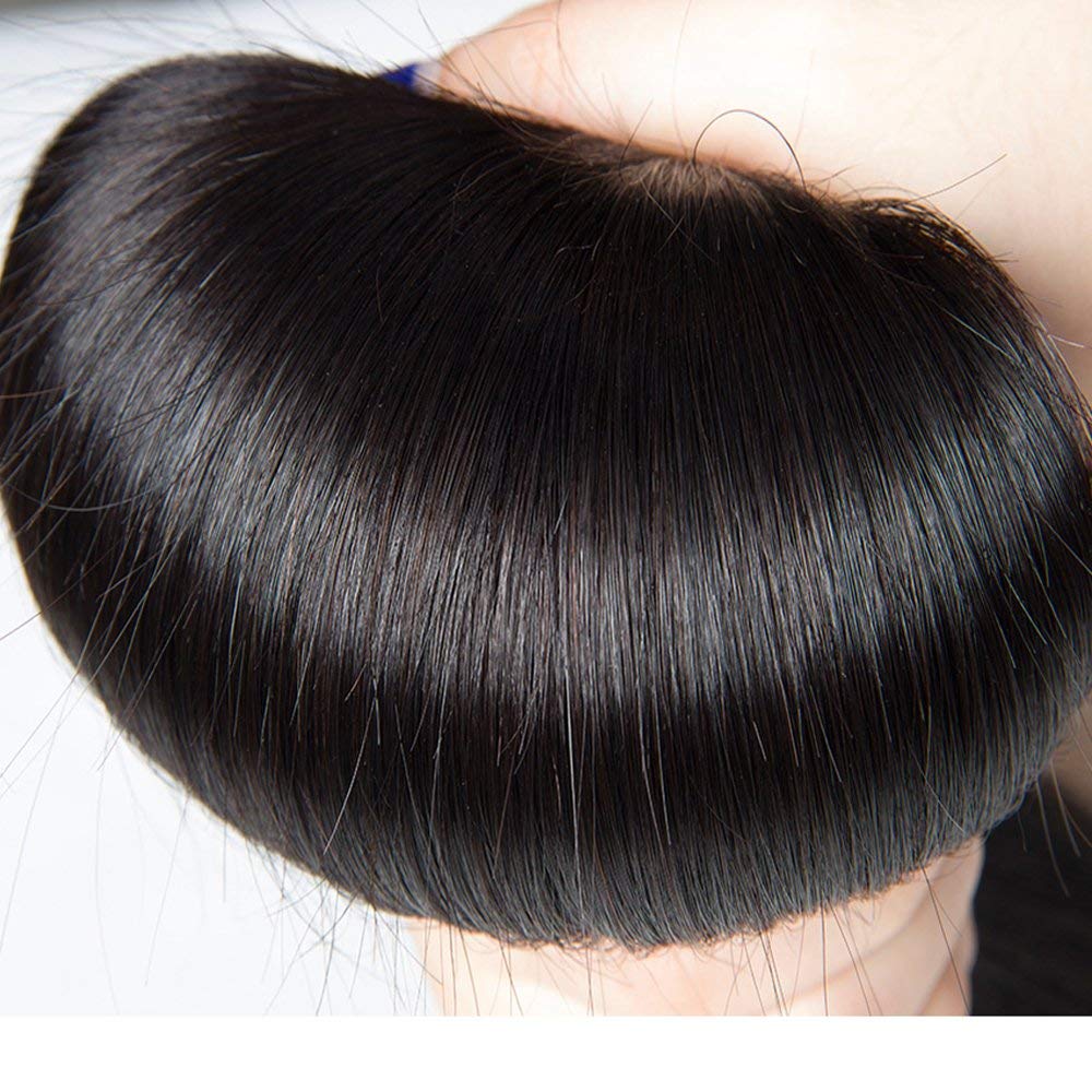 Straight Human Hair 3 Bundles 10 10 10 Inch Short Virgin Hair Weave Bundles Human Hair Straight Bundles for Women Human Hair Bundles Remy Weft Hair Extensions Natural Black Straight Bundles Human Hair